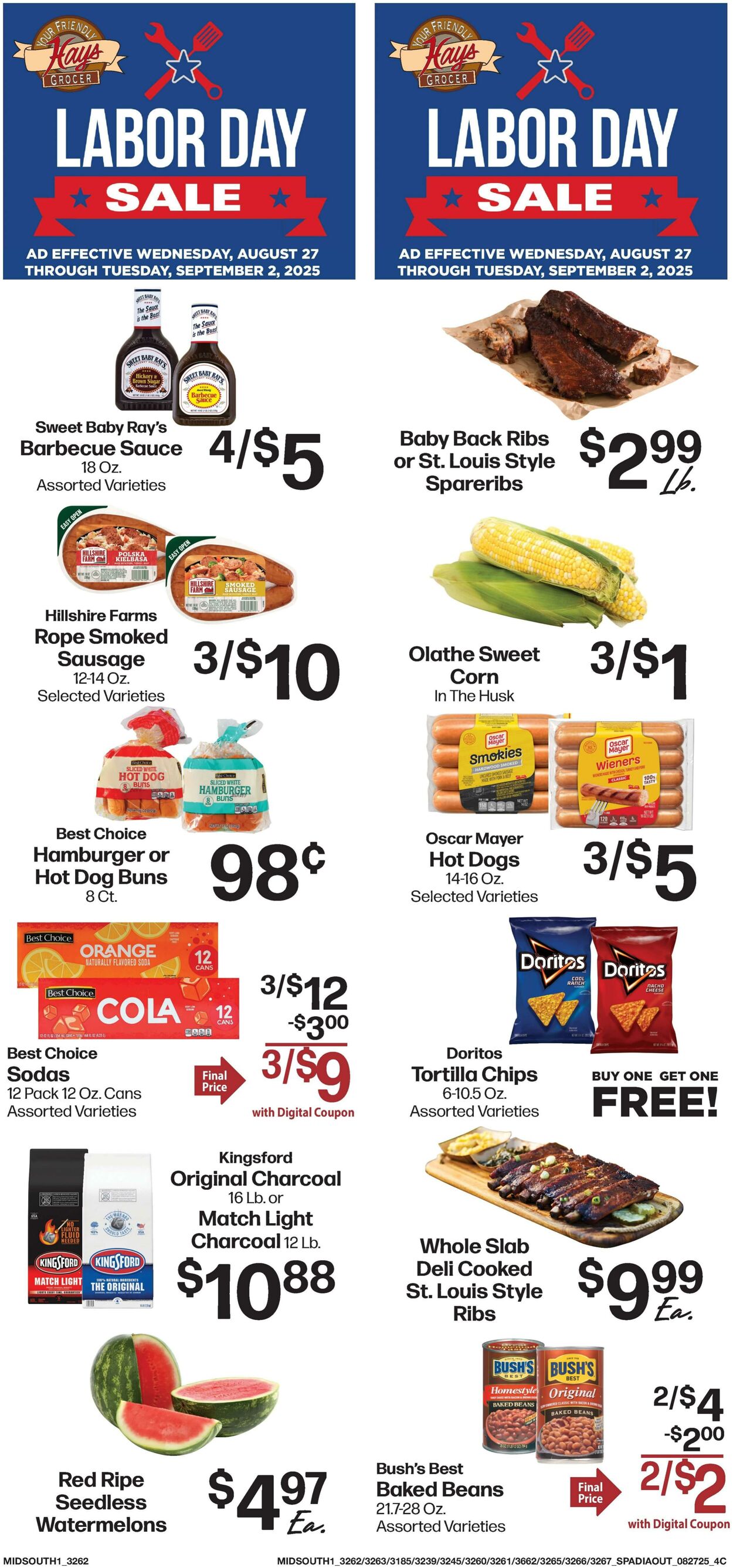 Weekly ad Hays Supermarkets 08/27/2025 - 09/02/2025