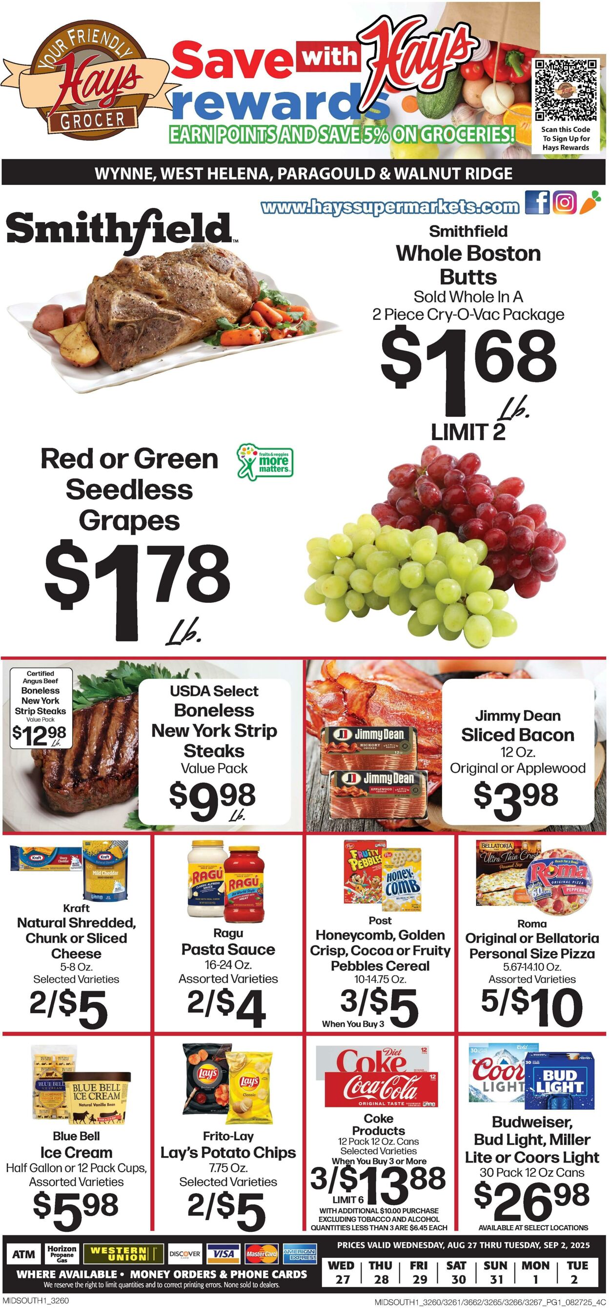 Weekly ad Hays Supermarkets 08/27/2025 - 09/02/2025