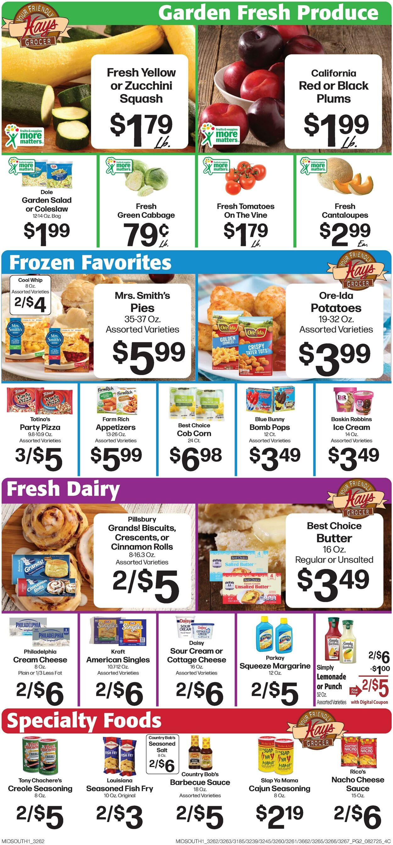Weekly ad Hays Supermarkets 08/27/2025 - 09/02/2025