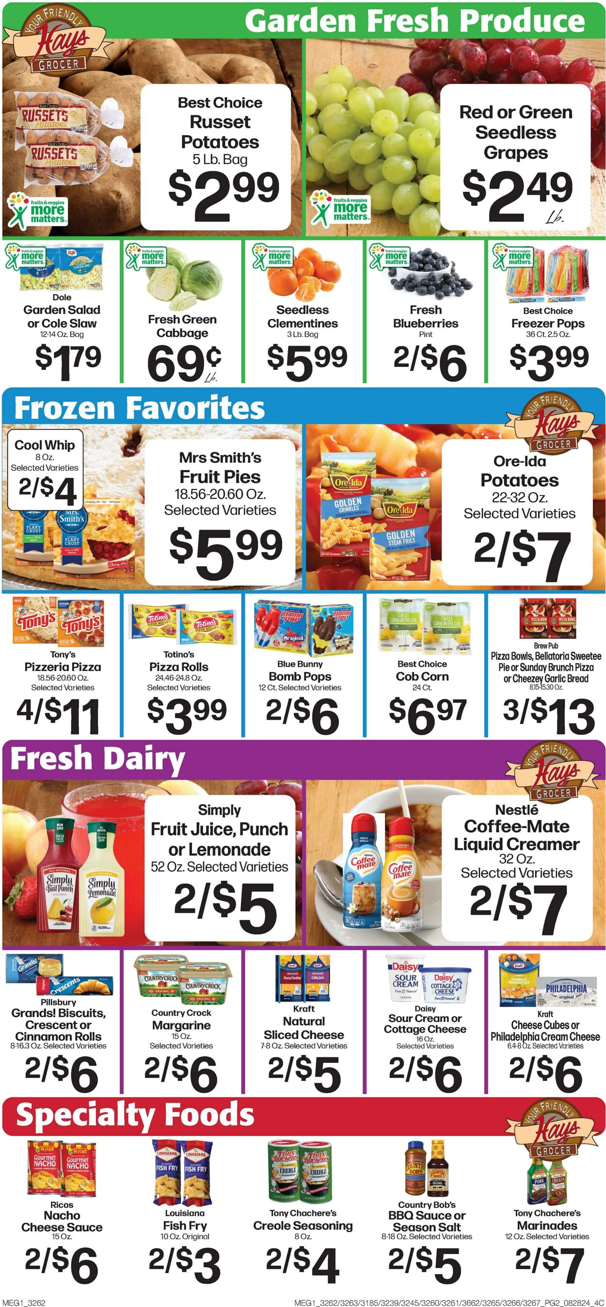 Weekly ad Hays Supermarkets 08/28/2024 - 09/03/2024