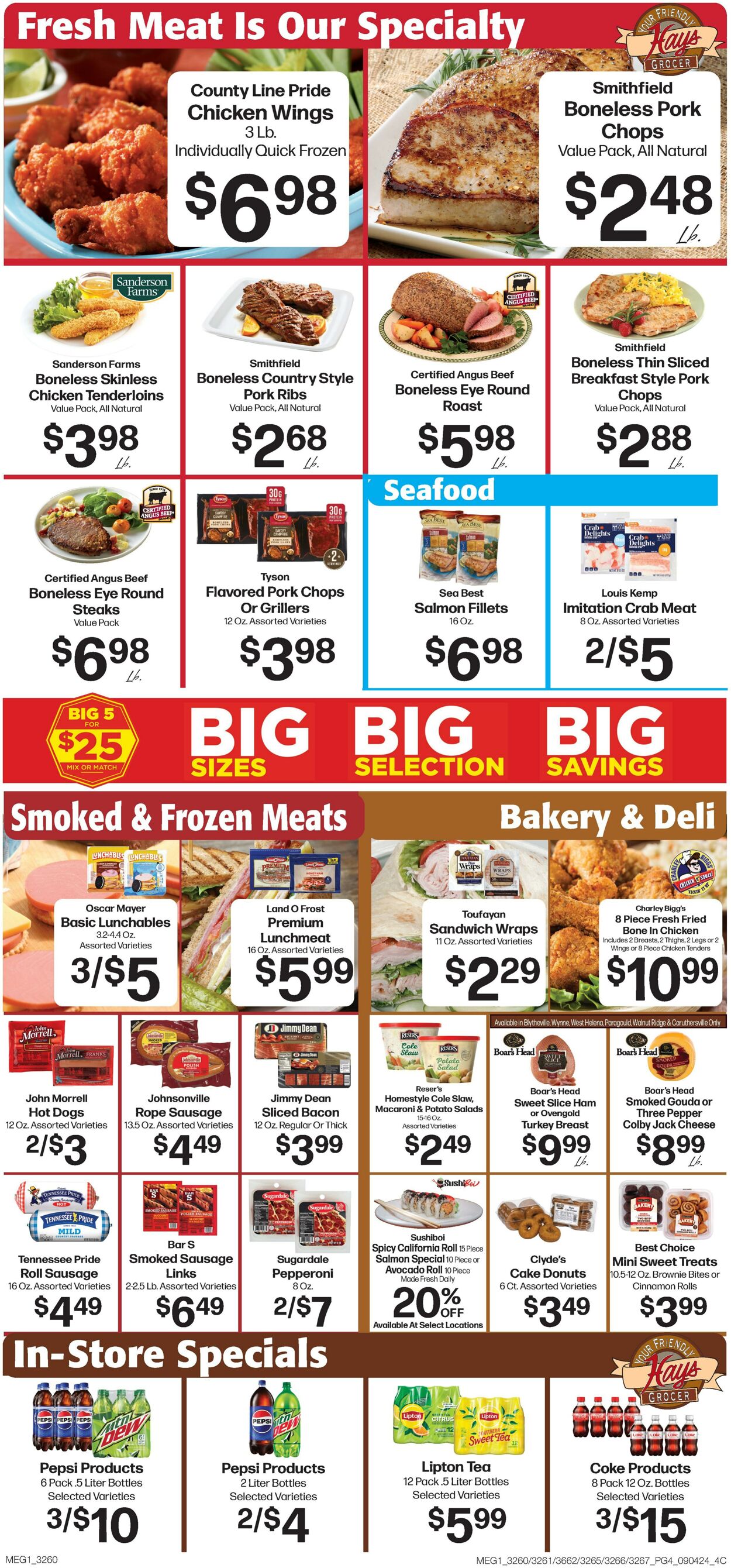 Weekly ad Hays Supermarkets 09/04/2024 - 09/10/2024