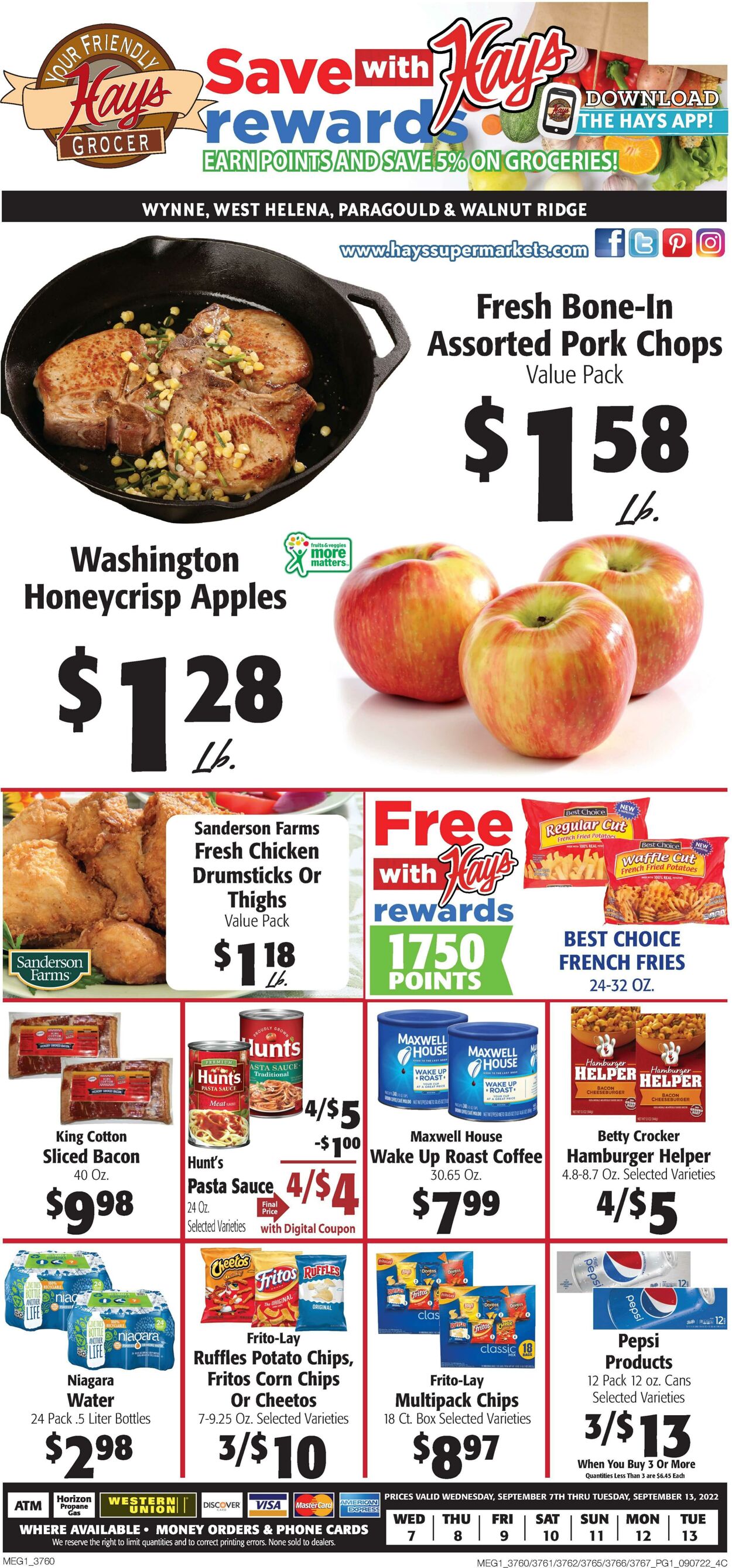 Weekly ad Hays Supermarkets 09/07/2022 - 09/13/2022