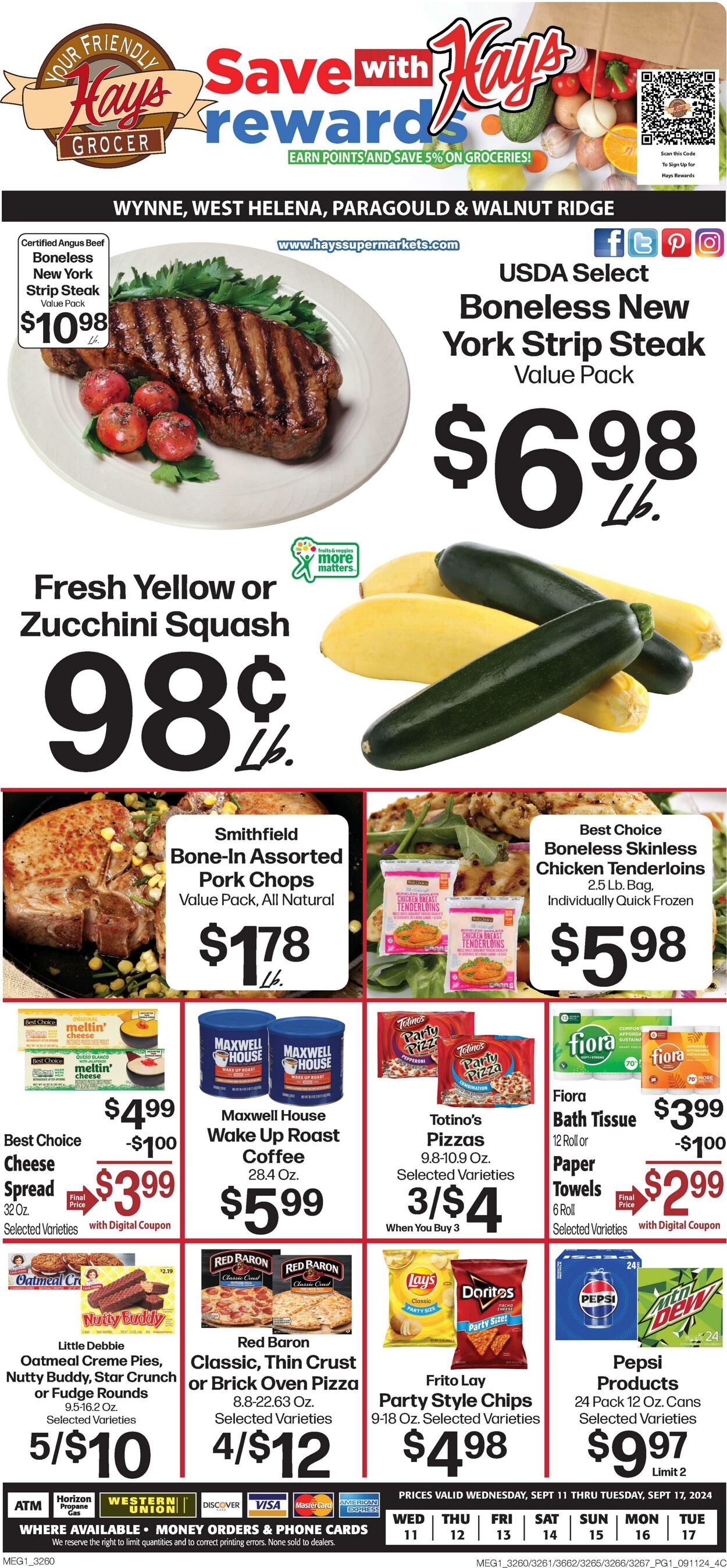 Weekly ad Hays Supermarkets 09/11/2024 - 09/17/2024