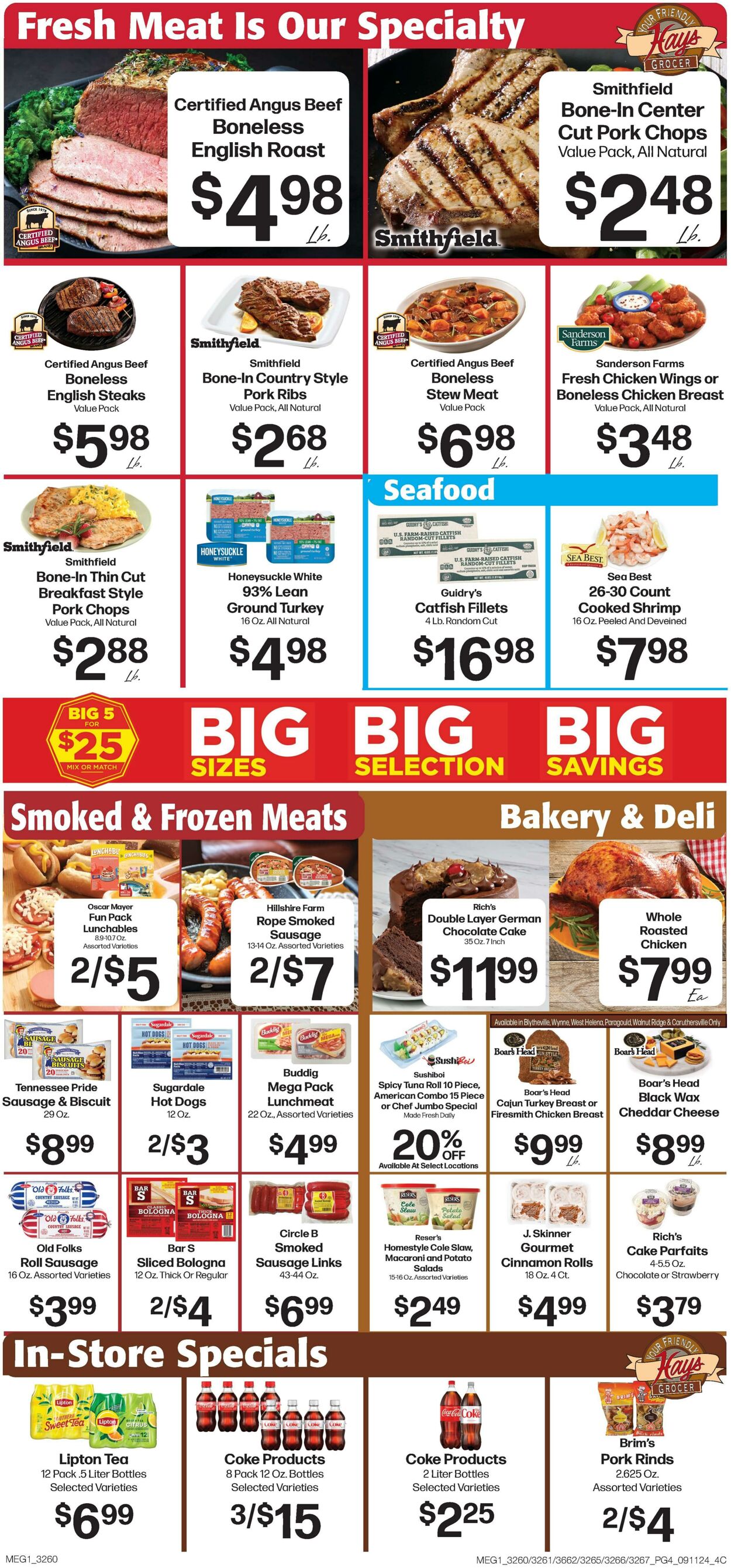 Weekly ad Hays Supermarkets 09/11/2024 - 09/17/2024