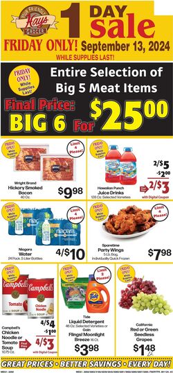 Weekly ad Hays Supermarkets 09/04/2024 - 09/10/2024