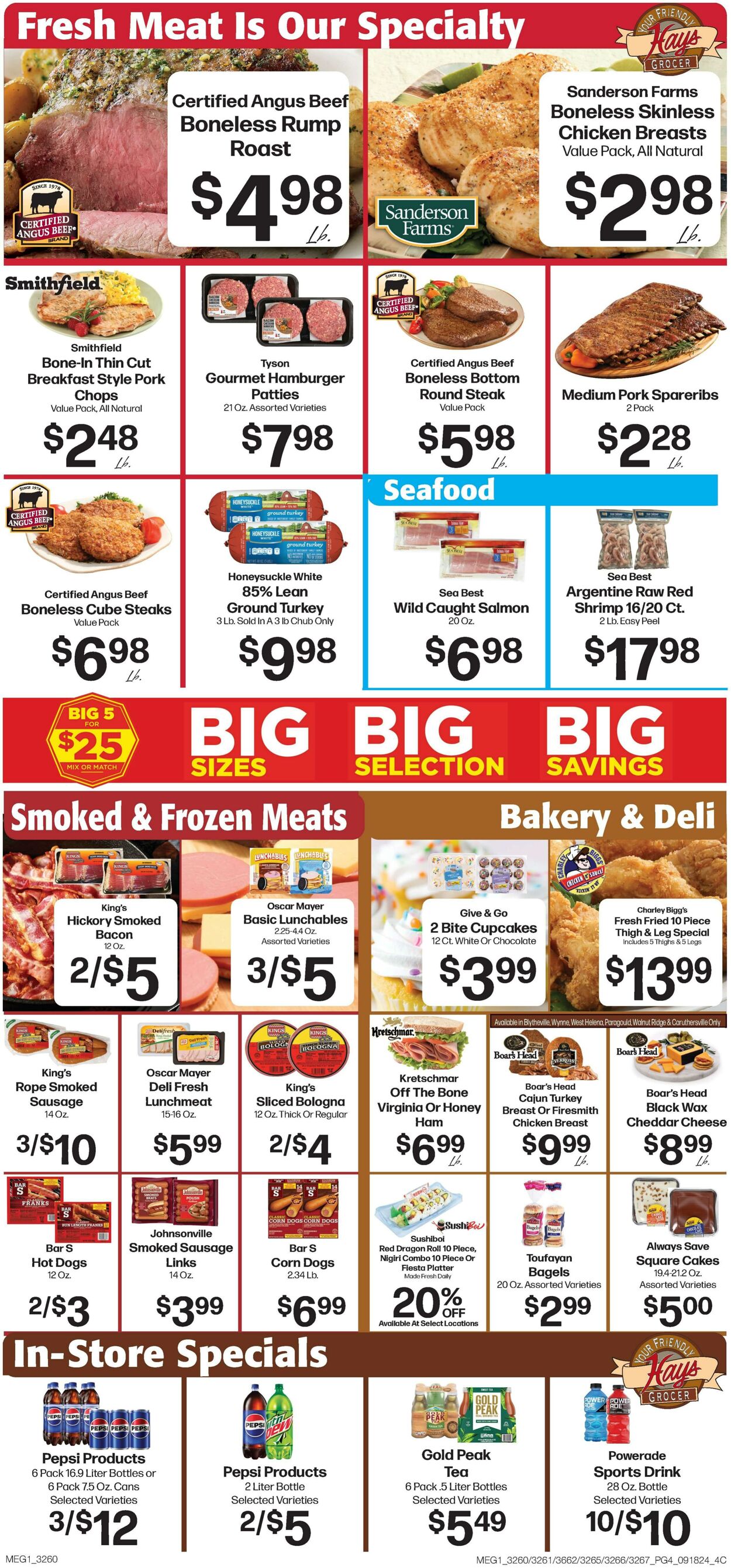 Weekly ad Hays Supermarkets 09/18/2024 - 09/24/2024