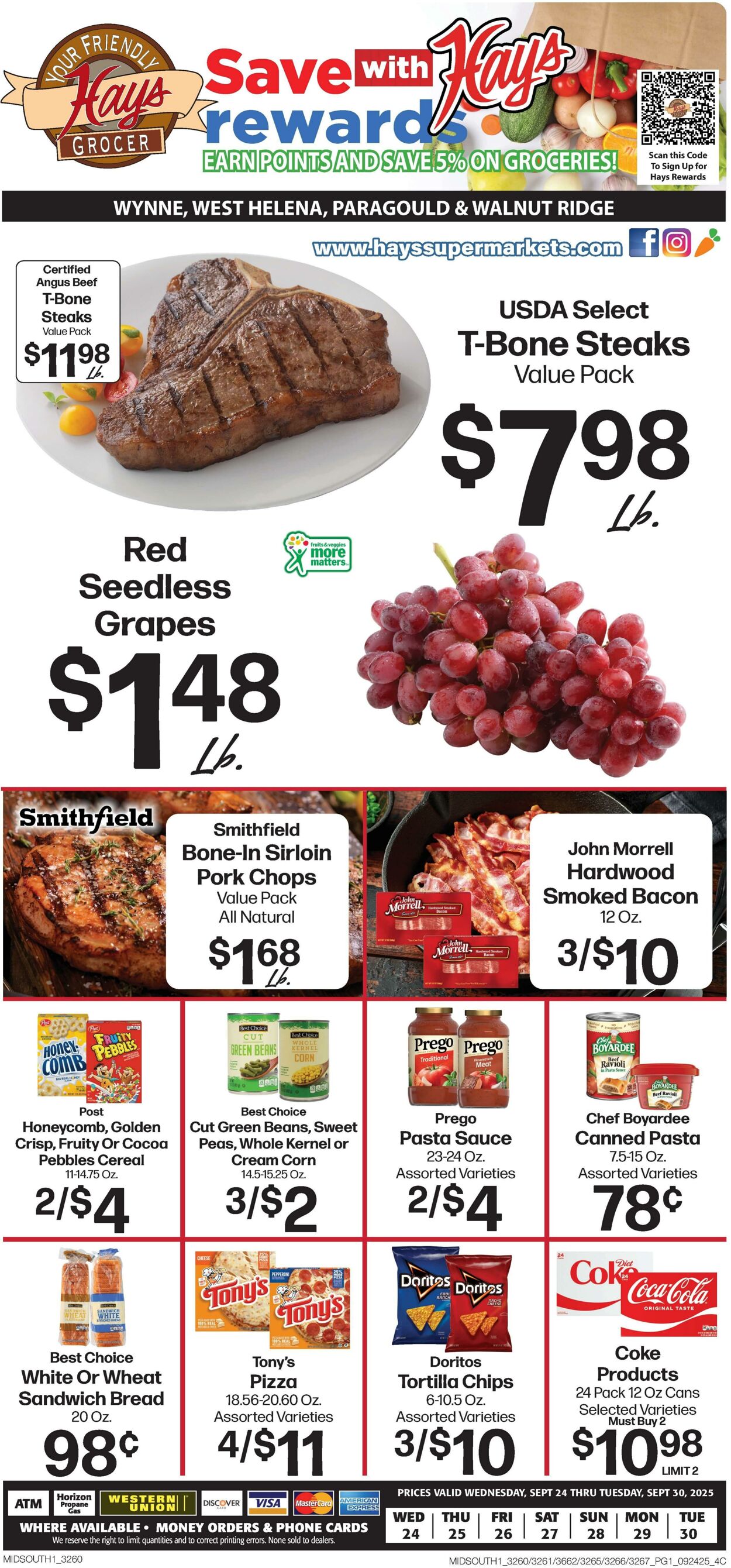 Weekly ad Hays Supermarkets 09/24/2025 - 10/30/2025