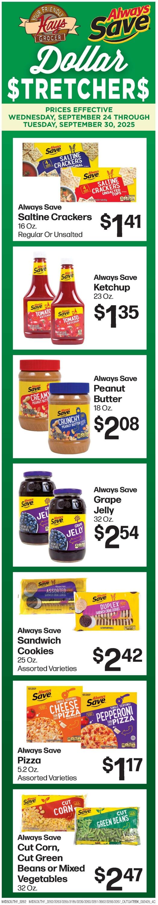 Weekly ad Hays Supermarkets 09/24/2025 - 10/30/2025
