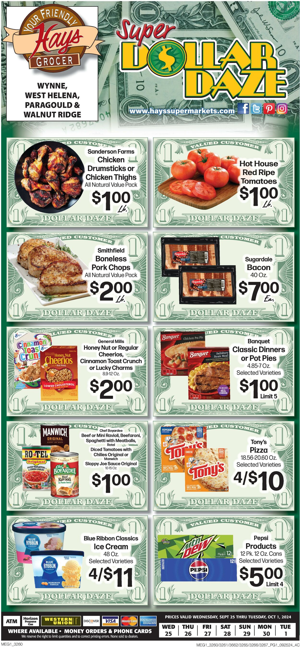 Weekly ad Hays Supermarkets 09/25/2024 - 10/01/2024