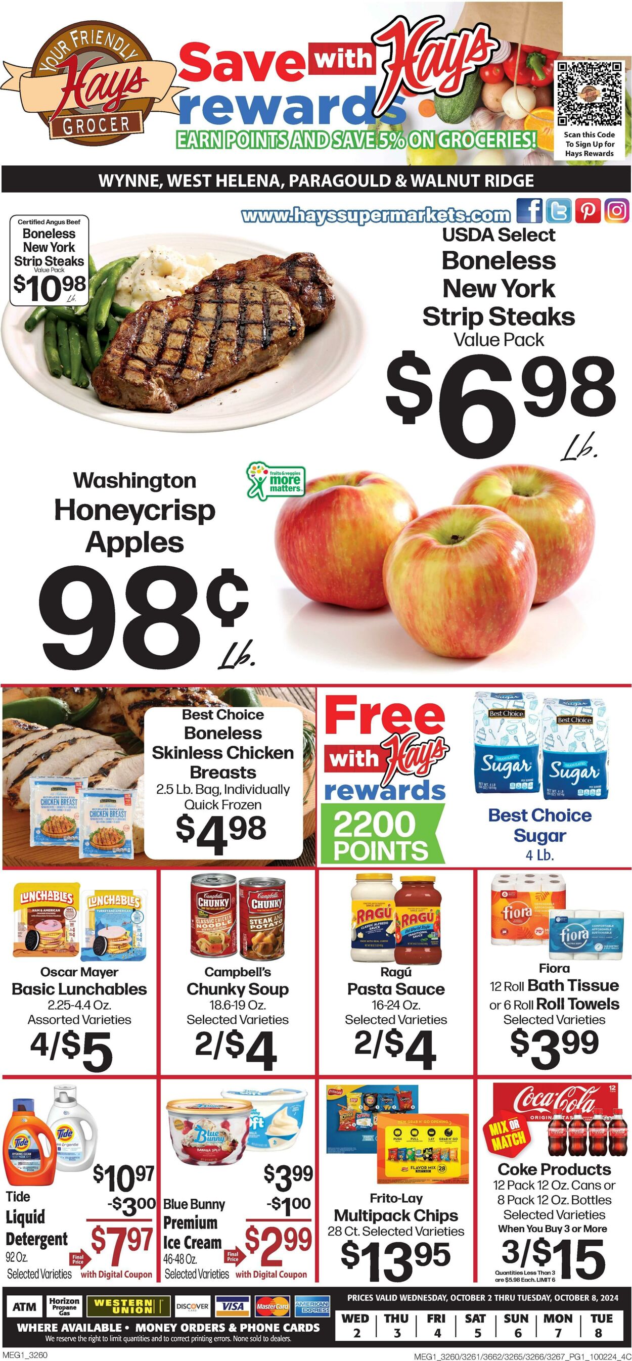 Weekly ad Hays Supermarkets 10/02/2024 - 10/08/2024