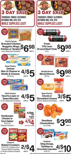 Weekly ad Hays Supermarkets 09/14/2022 - 09/20/2022