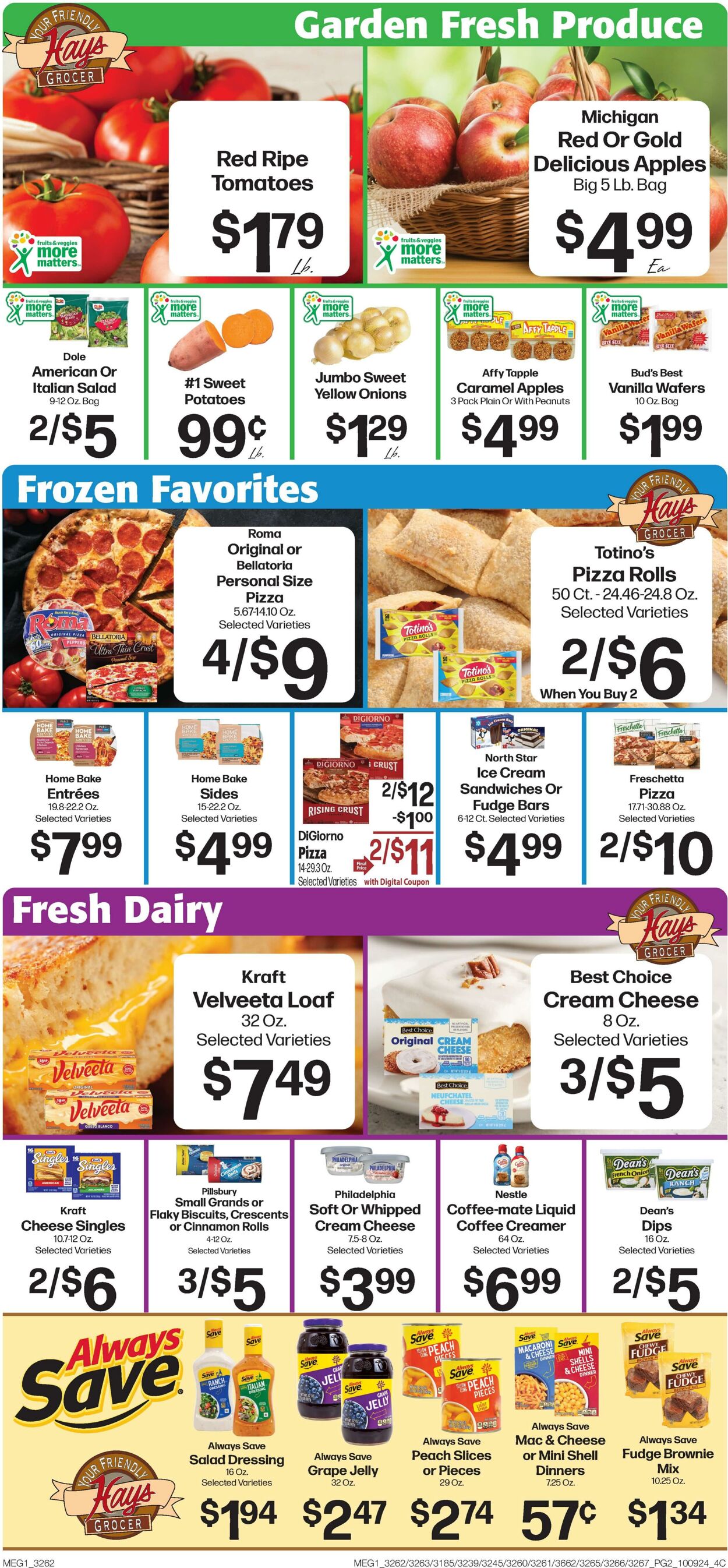 Weekly ad Hays Supermarkets 10/09/2024 - 10/15/2024