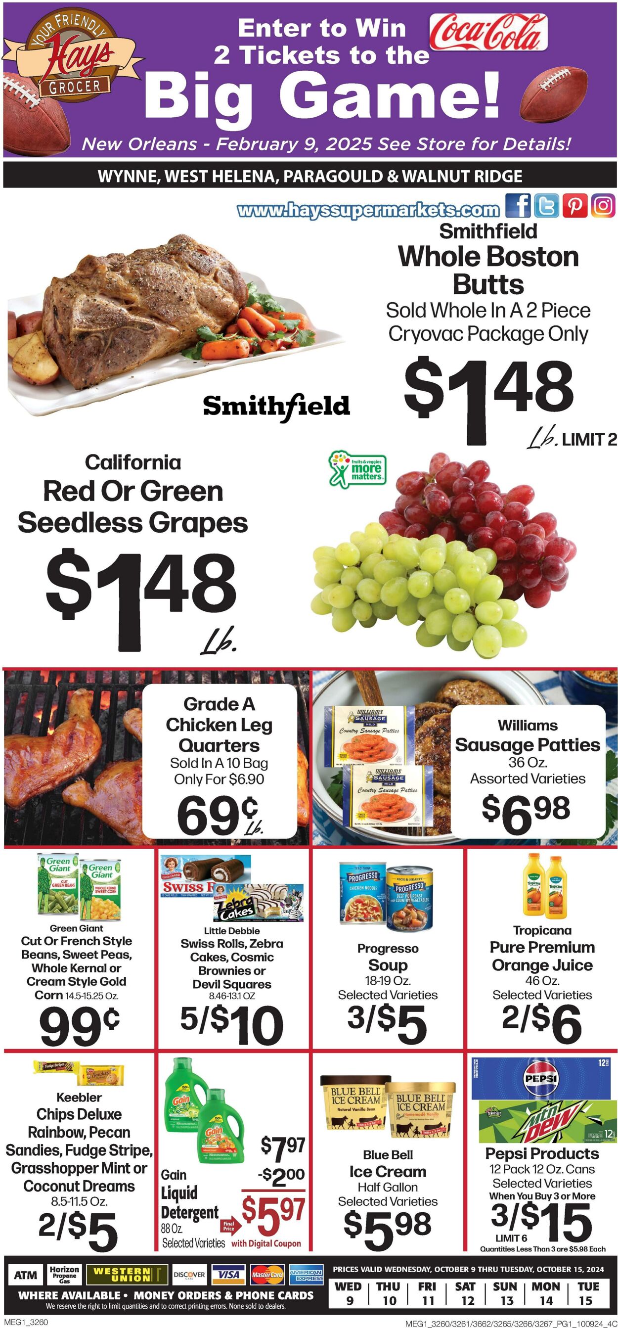 Weekly ad Hays Supermarkets 10/09/2024 - 10/15/2024