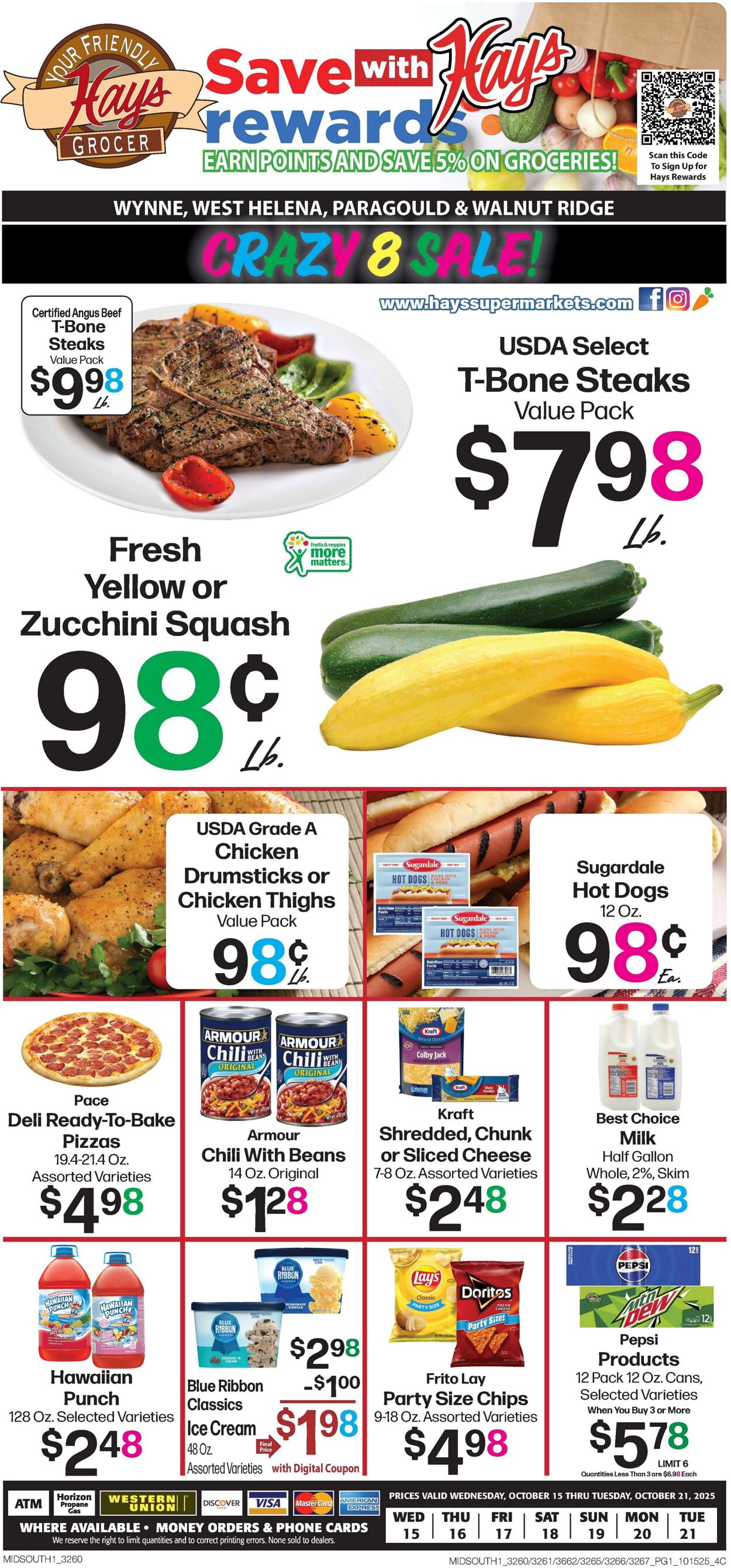 Weekly ad Hays Supermarkets 10/15/2025 - 10/21/2025