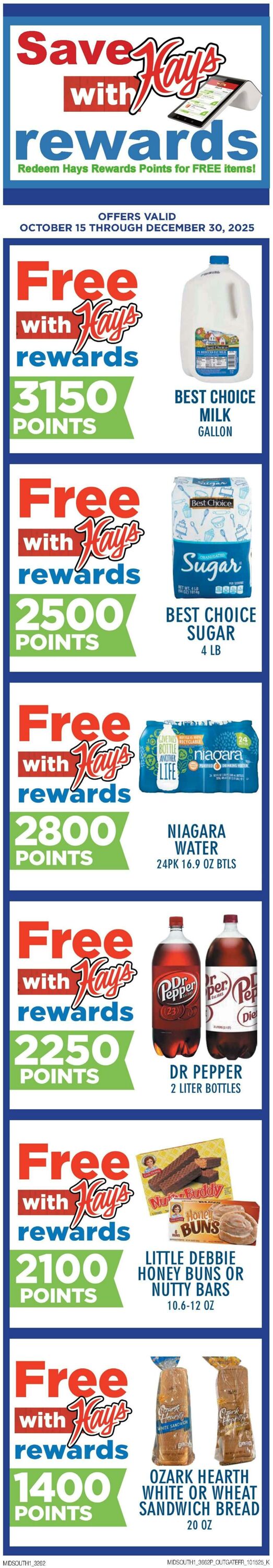 Weekly ad Hays Supermarkets 10/15/2025 - 10/21/2025