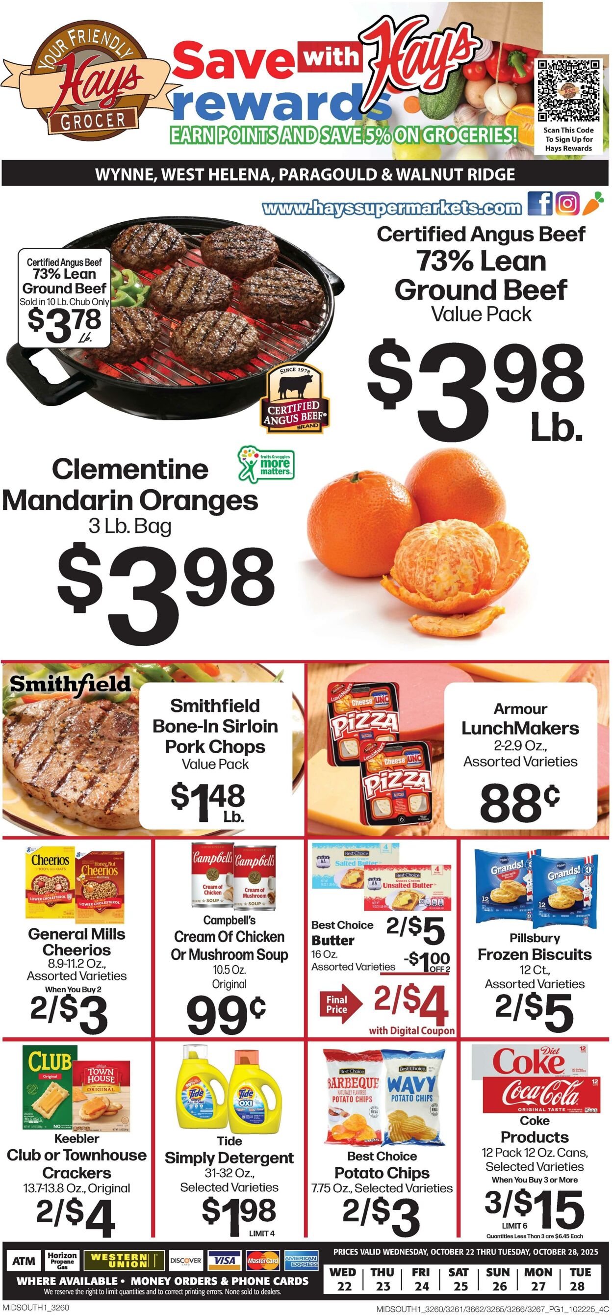 Weekly ad Hays Supermarkets 10/22/2025 - 10/28/2025