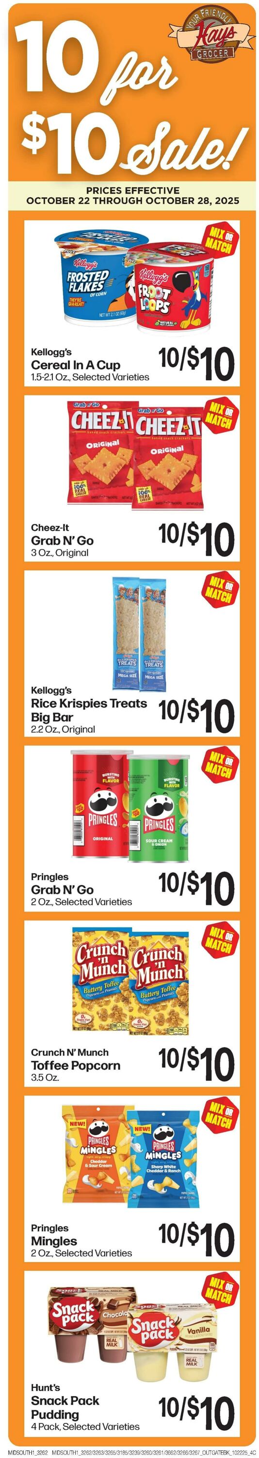 Weekly ad Hays Supermarkets 10/22/2025 - 10/28/2025