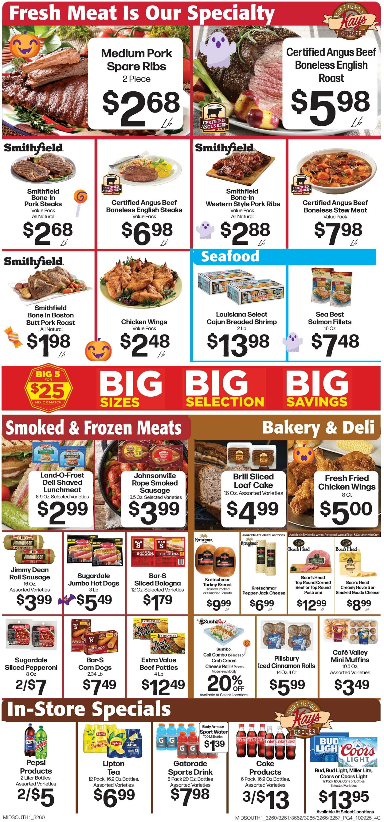 Weekly ad Hays Supermarkets 10/29/2025 - 11/04/2025