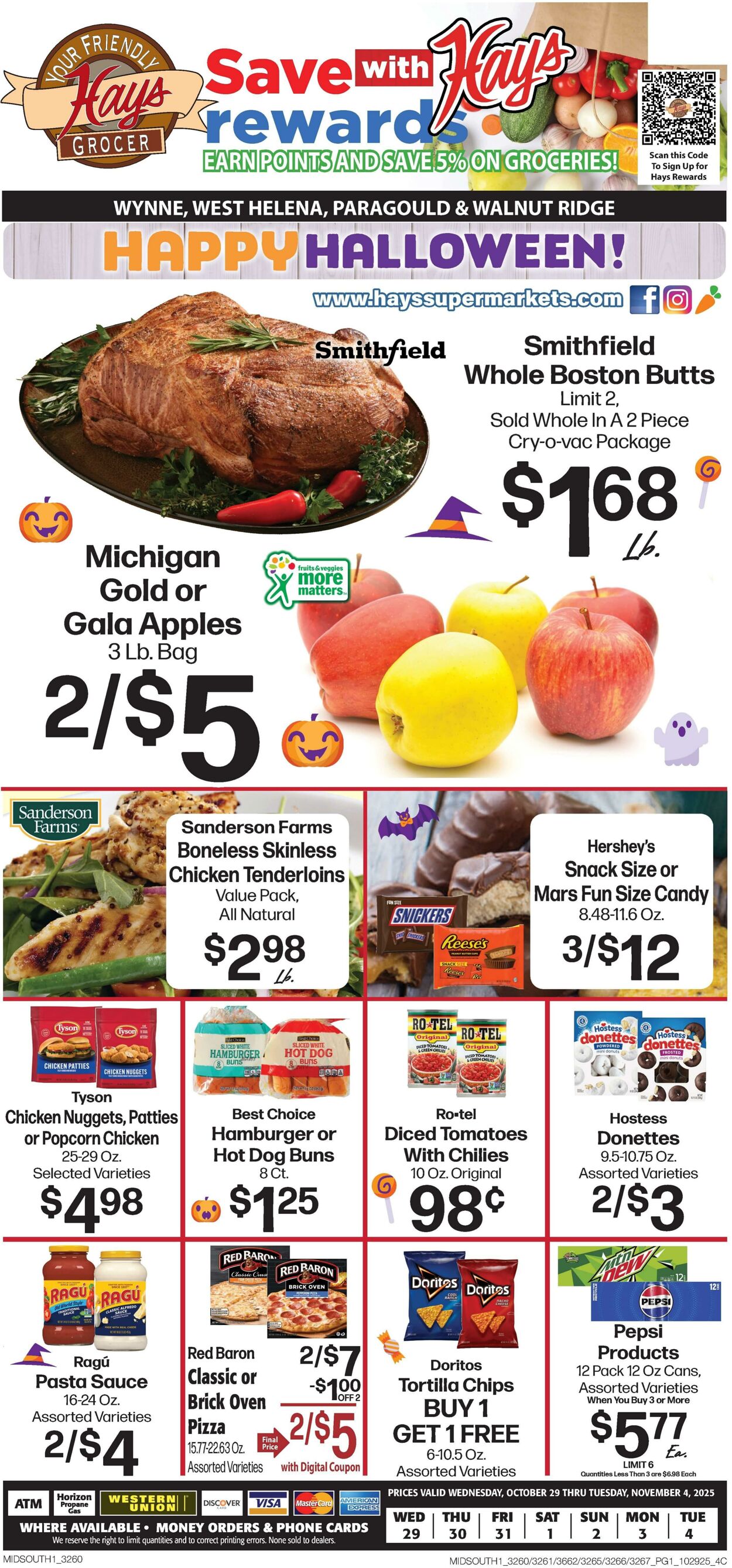 Weekly ad Hays Supermarkets 10/29/2025 - 11/04/2025