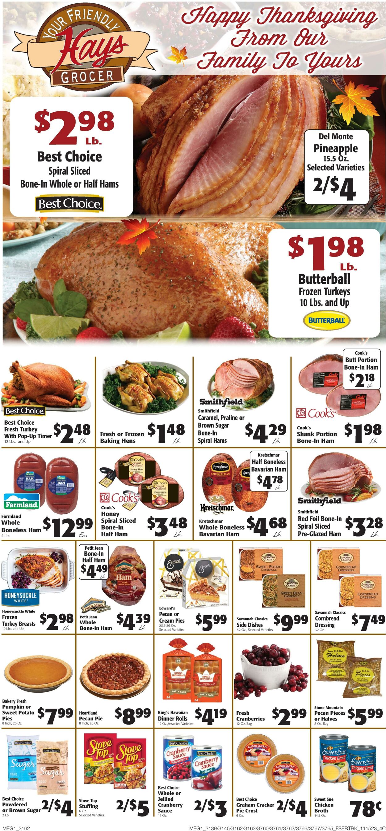 Weekly ad Hays Supermarkets 11/15/2023 - 11/23/2023