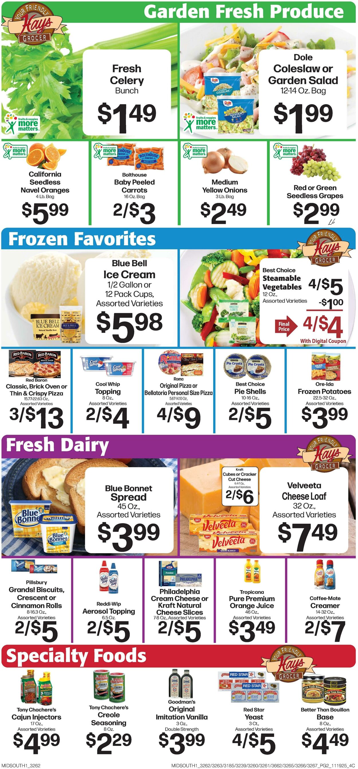 Weekly ad Hays Supermarkets 11/19/2025 - 11/27/2025