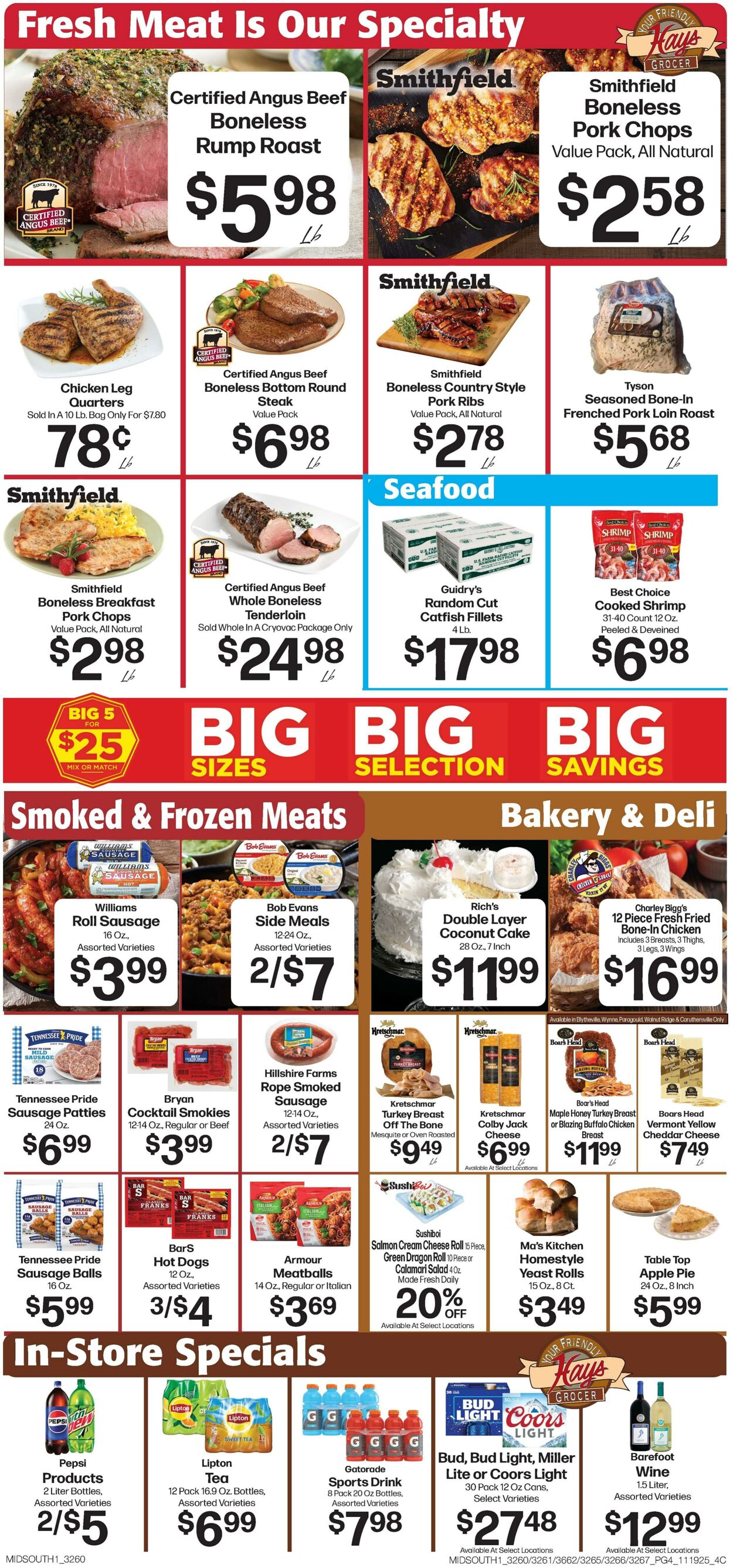 Weekly ad Hays Supermarkets 11/19/2025 - 11/27/2025