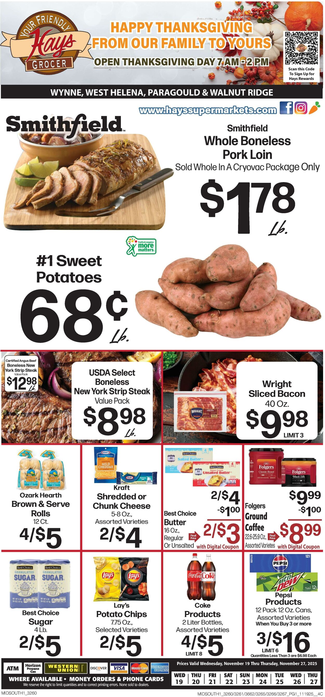 Weekly ad Hays Supermarkets 11/19/2025 - 11/27/2025