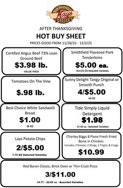 Weekly ad Hays Supermarkets 12/26/2025 - 12/30/2025