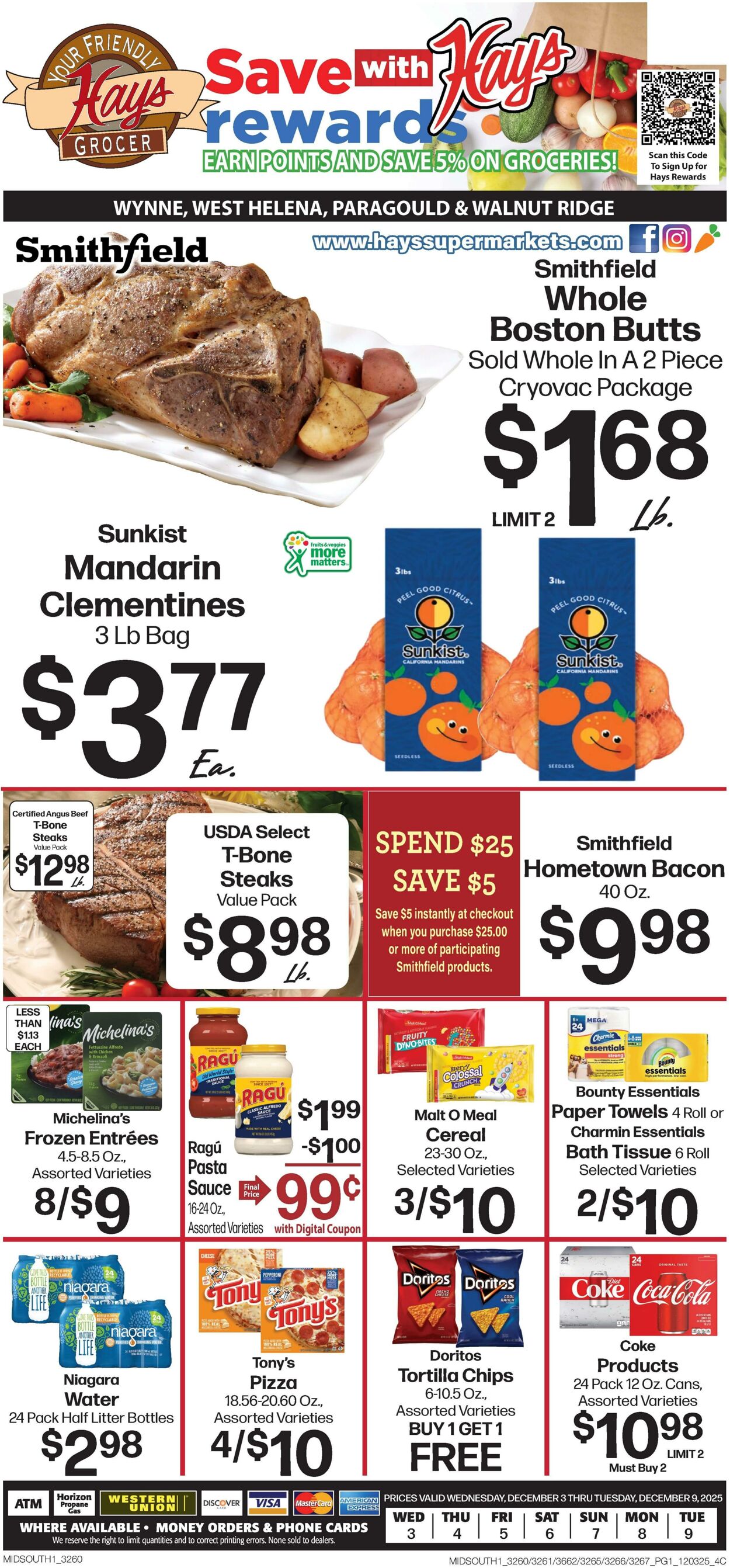 Weekly ad Hays Supermarkets 12/03/2025 - 12/09/2025