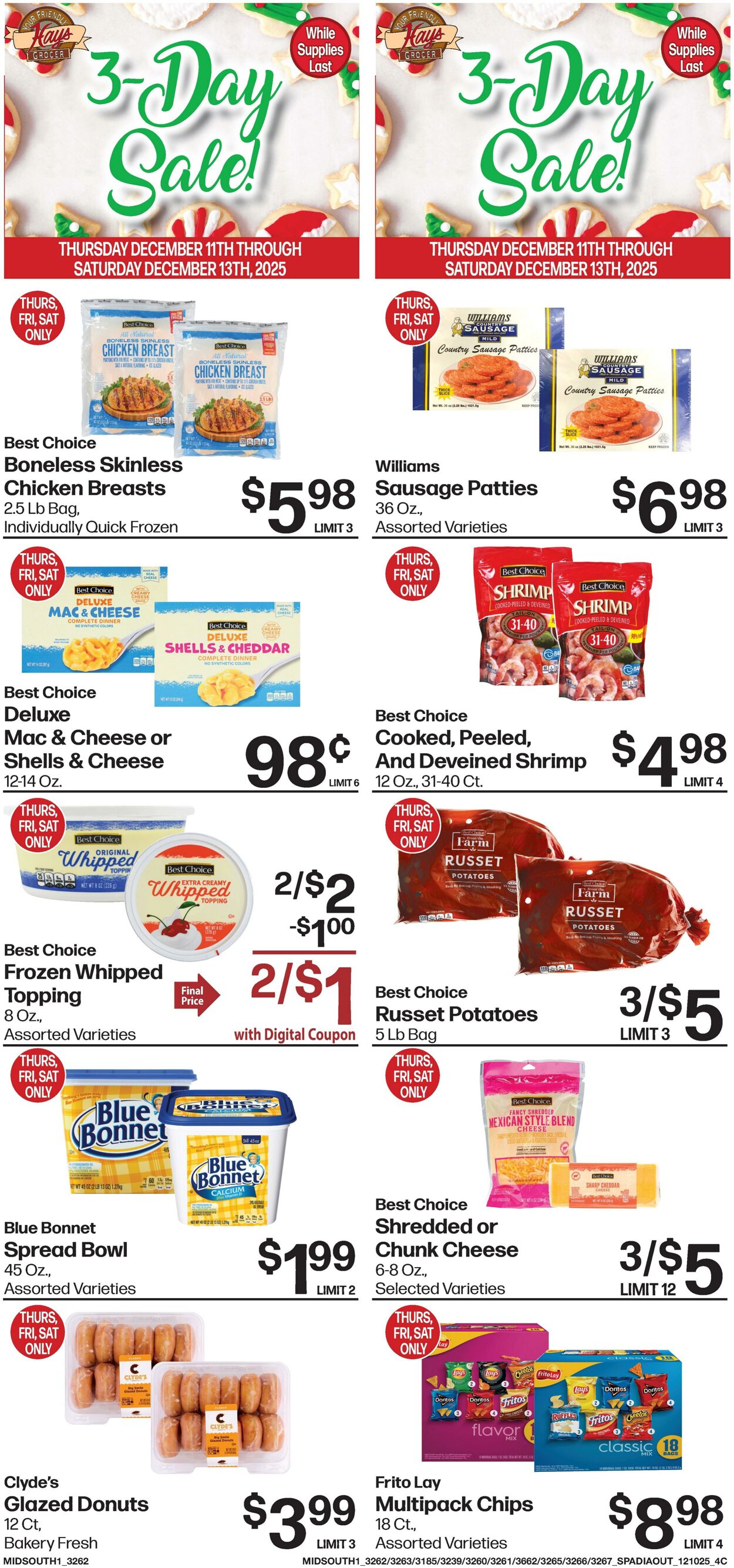 Weekly ad Hays Supermarkets 12/10/2025 - 12/16/2025