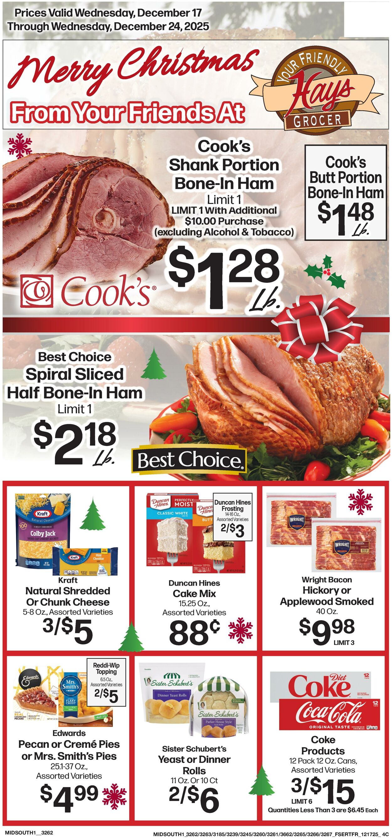 Weekly ad Hays Supermarkets 12/17/2025 - 12/24/2025