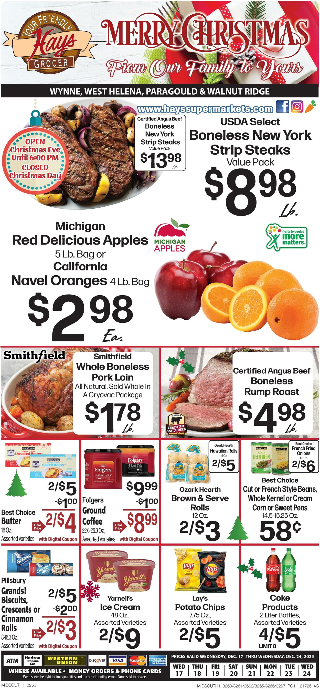 Weekly ad Hays Supermarkets 12/17/2025 - 12/24/2025