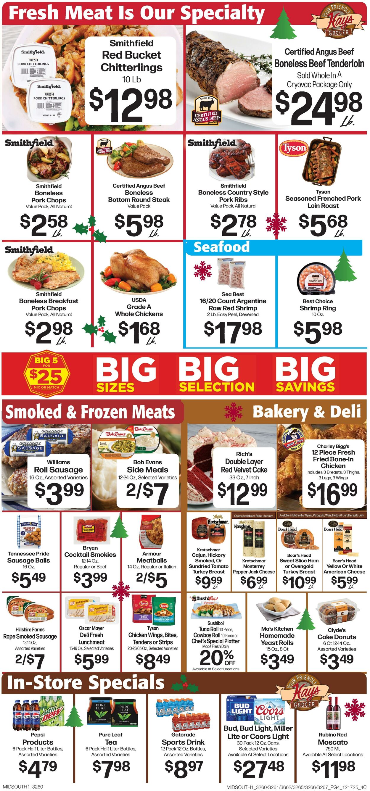 Weekly ad Hays Supermarkets 12/17/2025 - 12/24/2025