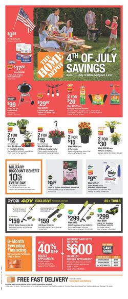 Weekly ad Home Depot 06/19/2025 - 07/09/2025