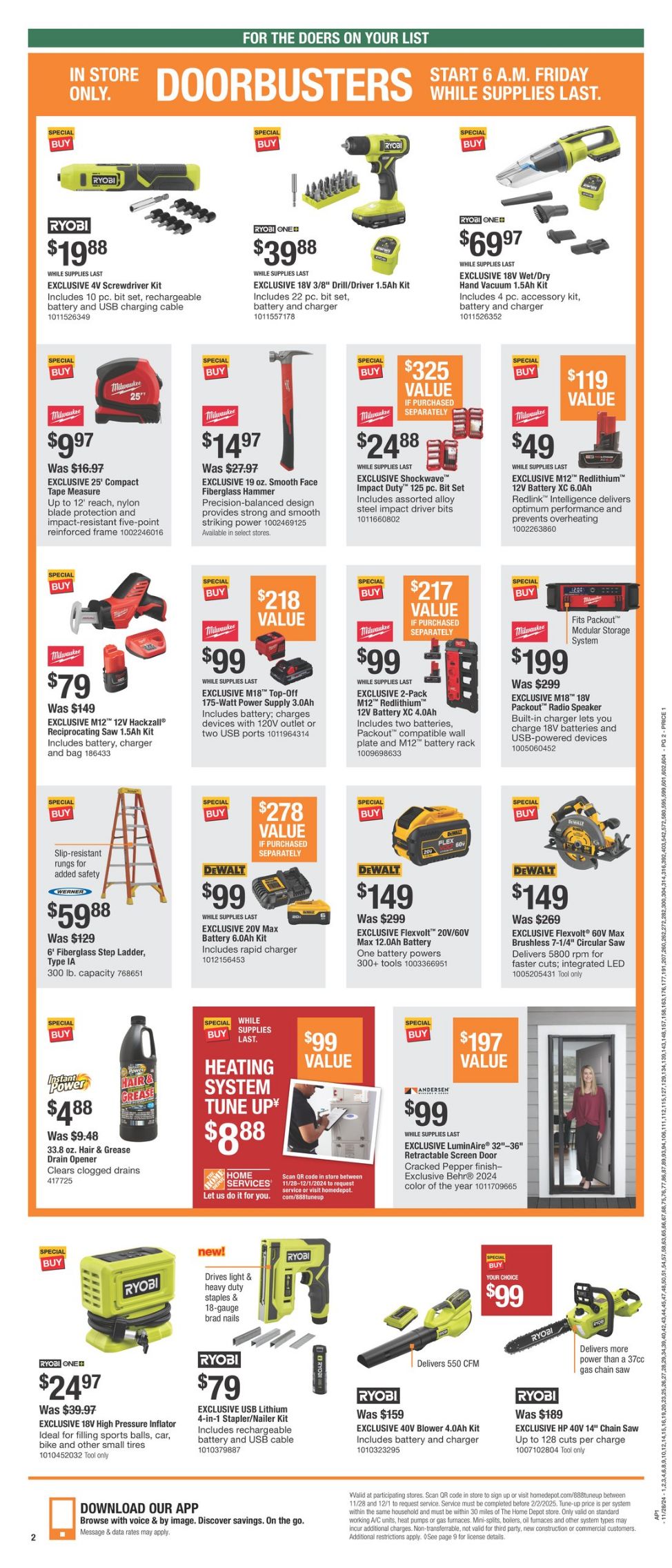 Weekly ad Home Depot 11/28/2024 - 12/04/2024