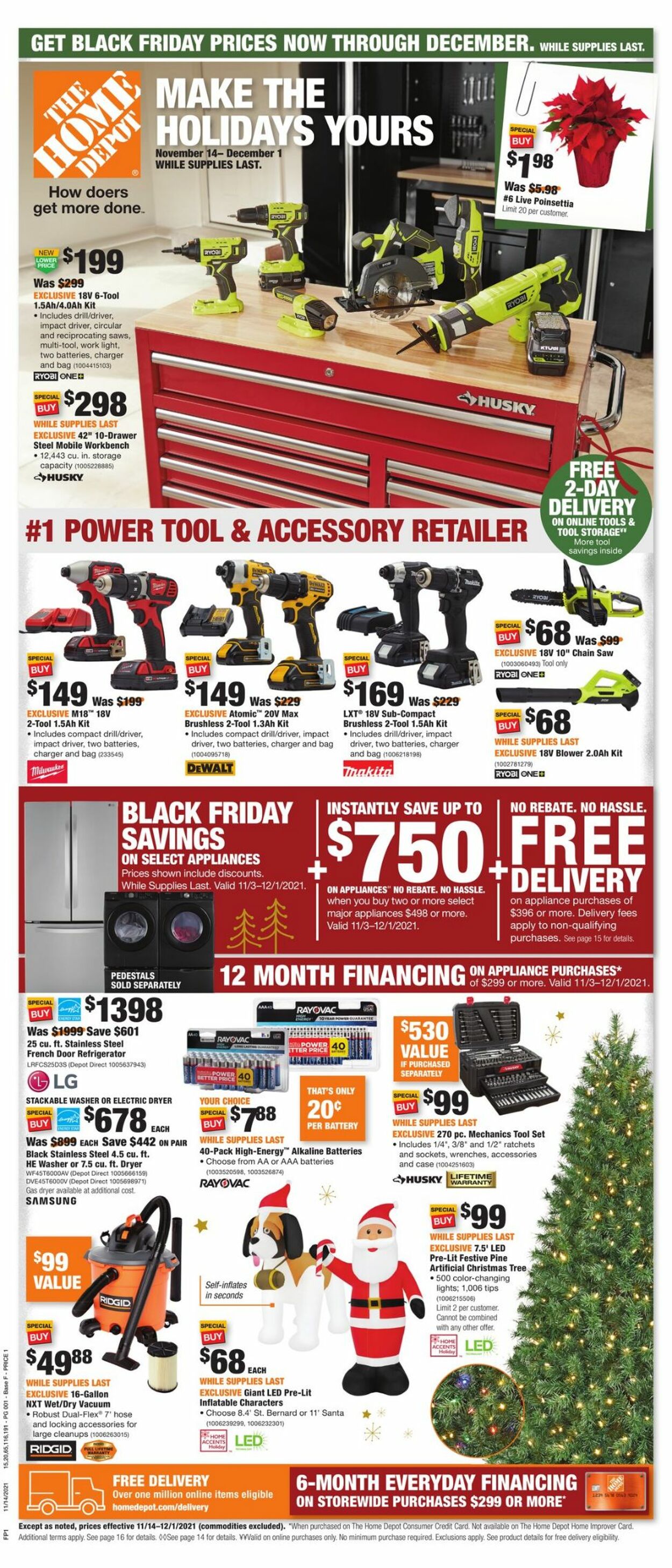 Weekly ad Home Depot 11/14/2021 - 12/01/2021