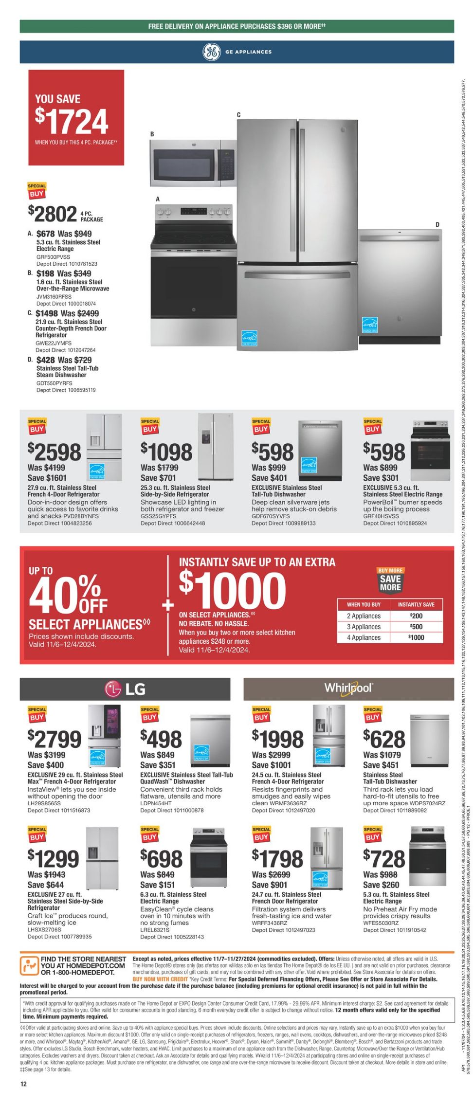 Weekly ad Home Depot 11/07/2024 - 11/29/2024