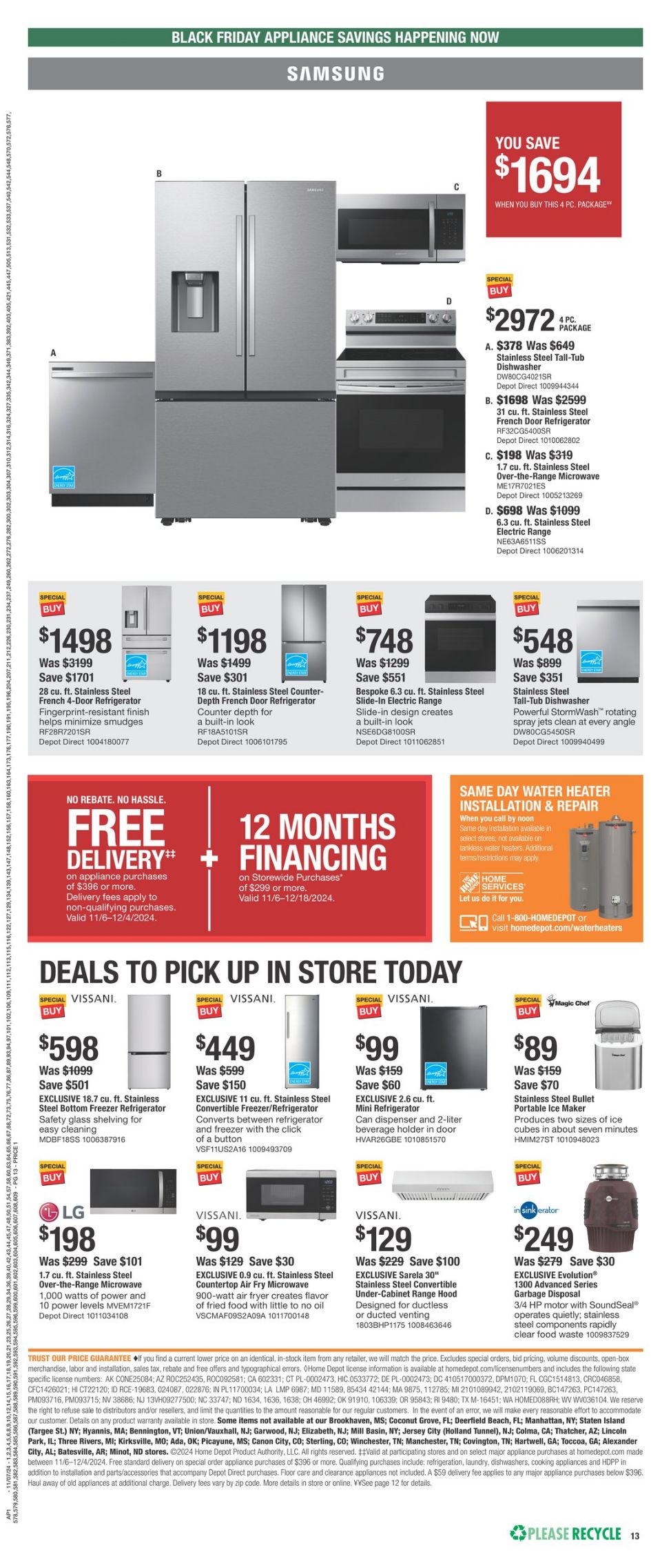 Weekly ad Home Depot 11/07/2024 - 11/29/2024