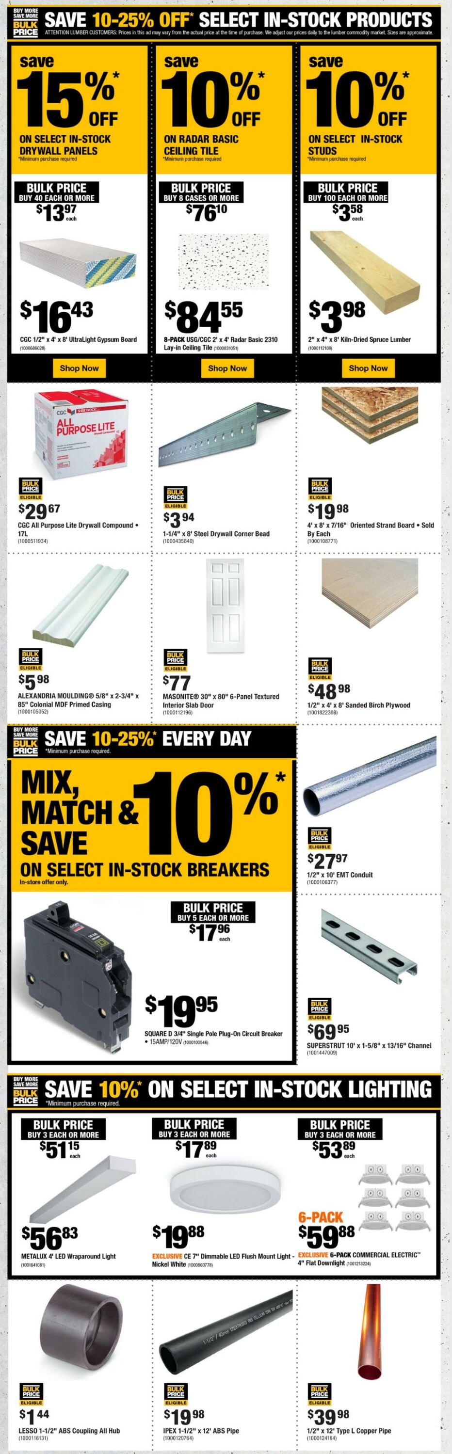 Weekly ad Home Depot 01/02/2025 - 01/08/2025