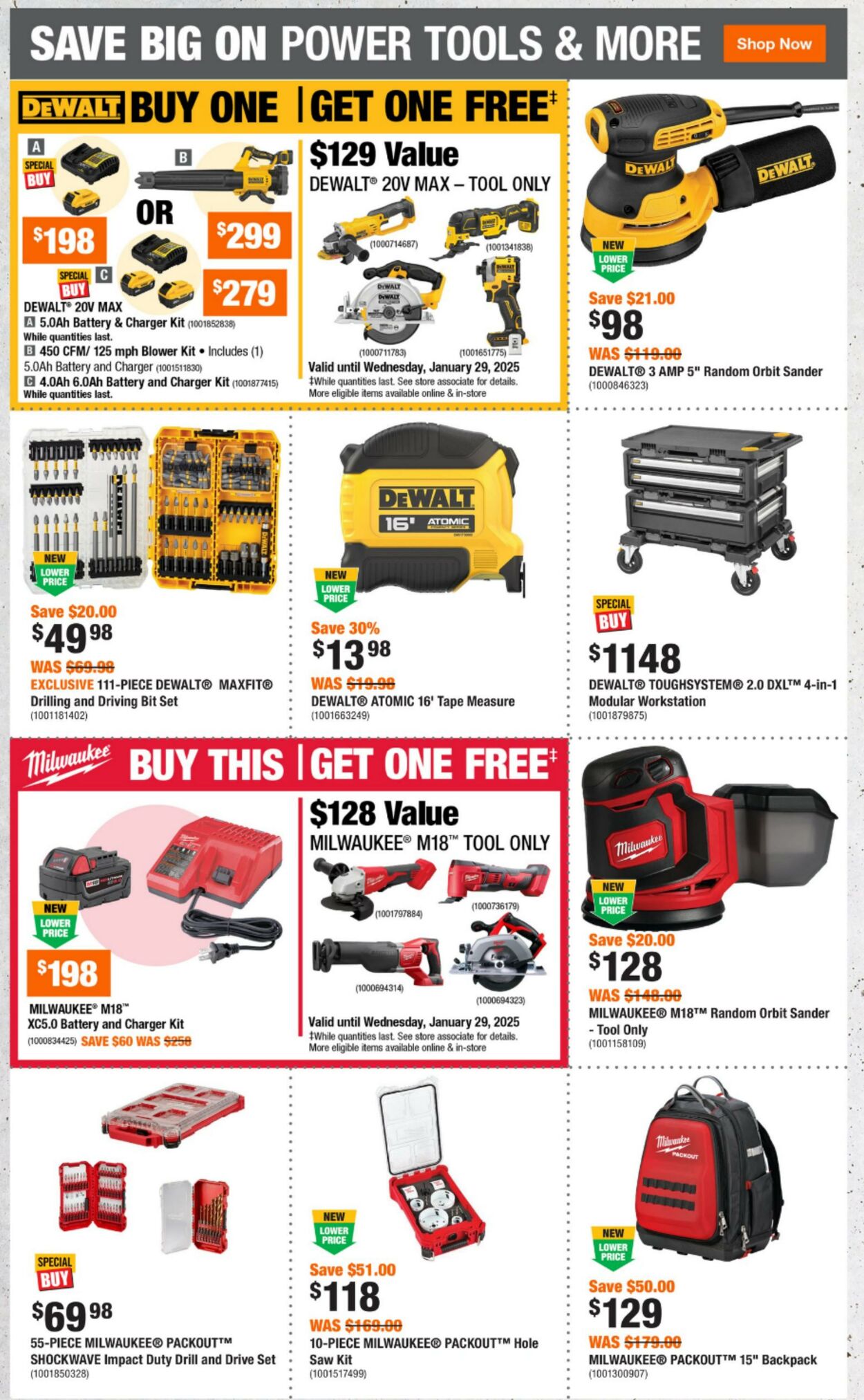 Weekly ad Home Depot 01/02/2025 - 01/08/2025