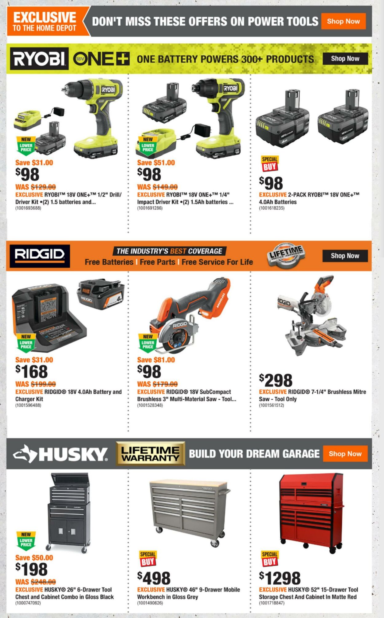 Weekly ad Home Depot 01/02/2025 - 01/08/2025