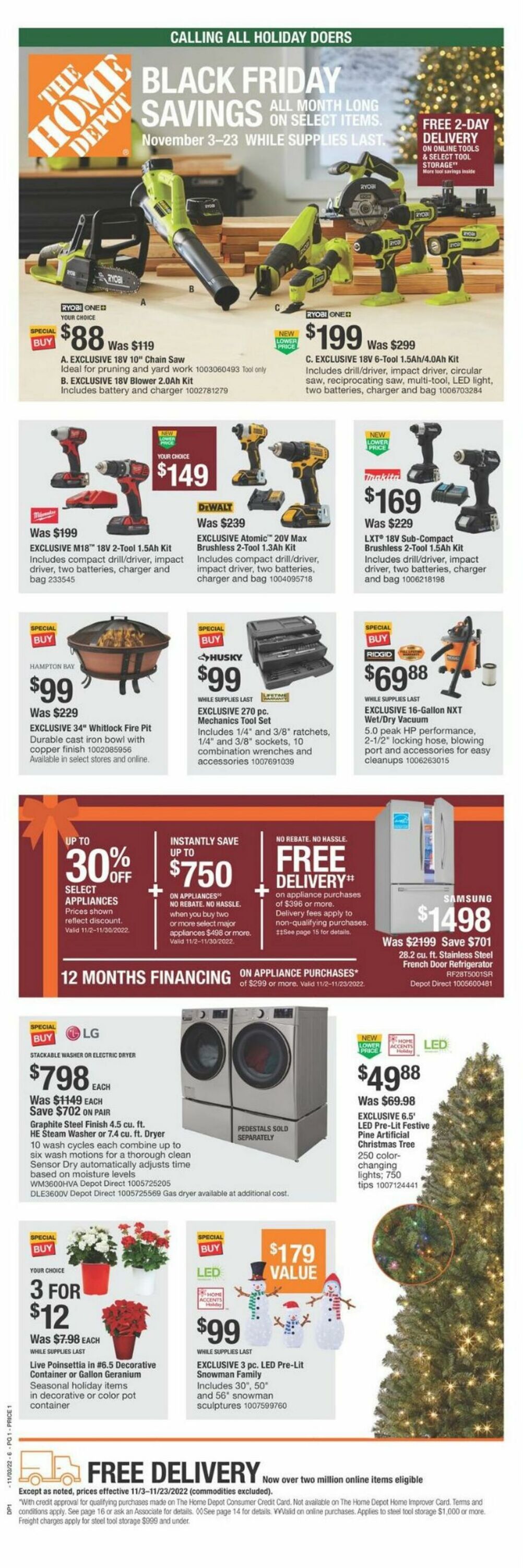 Weekly ad Home Depot 11/03/2022 - 11/23/2022