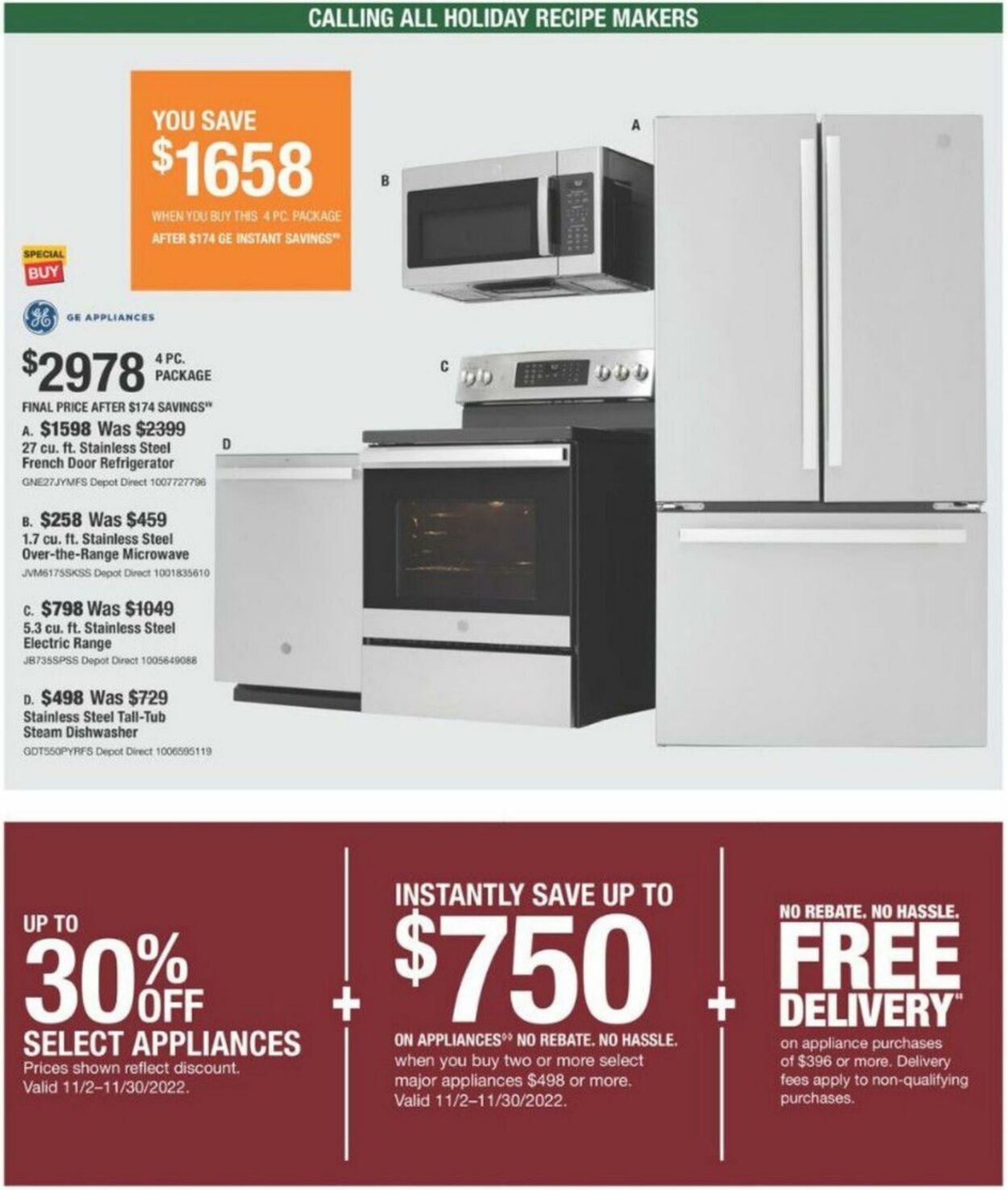 Weekly ad Home Depot 11/24/2022 - 11/30/2022