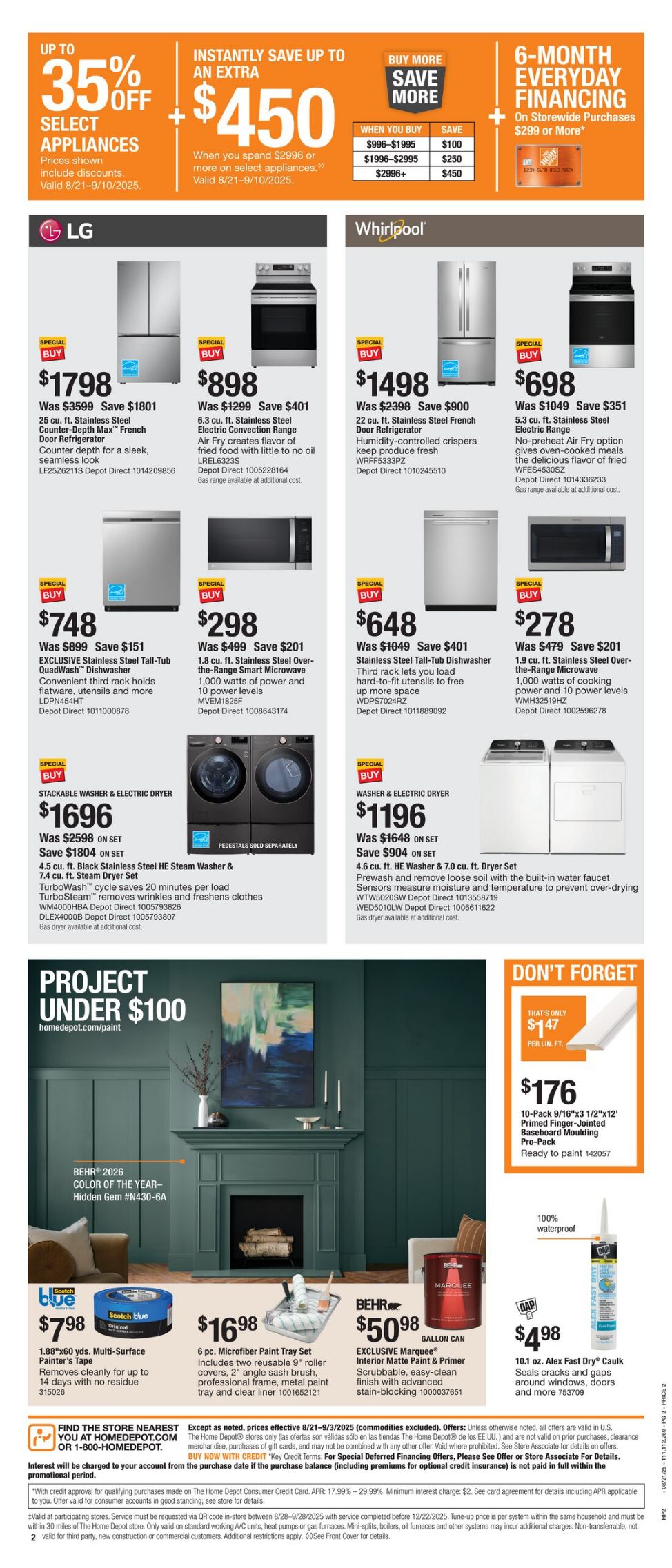 Weekly ad Home Depot 08/21/2025 - 09/03/2025