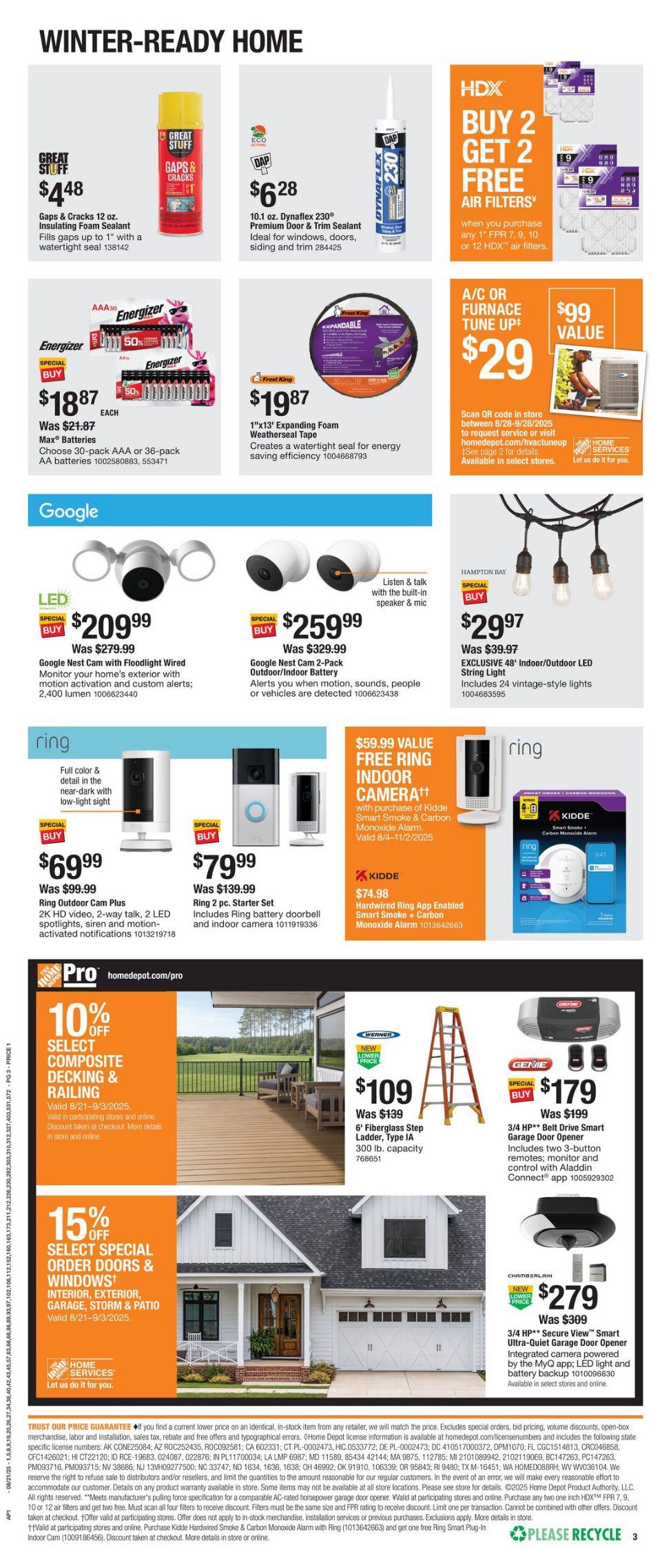 Weekly ad Home Depot 08/21/2025 - 09/03/2025