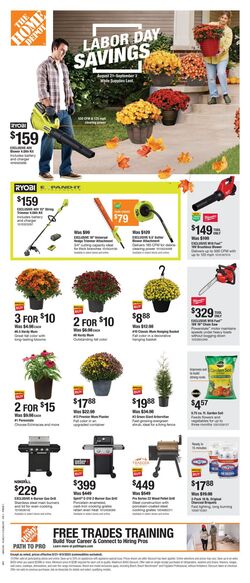 Weekly ad Home Depot 08/21/2025 - 09/03/2025