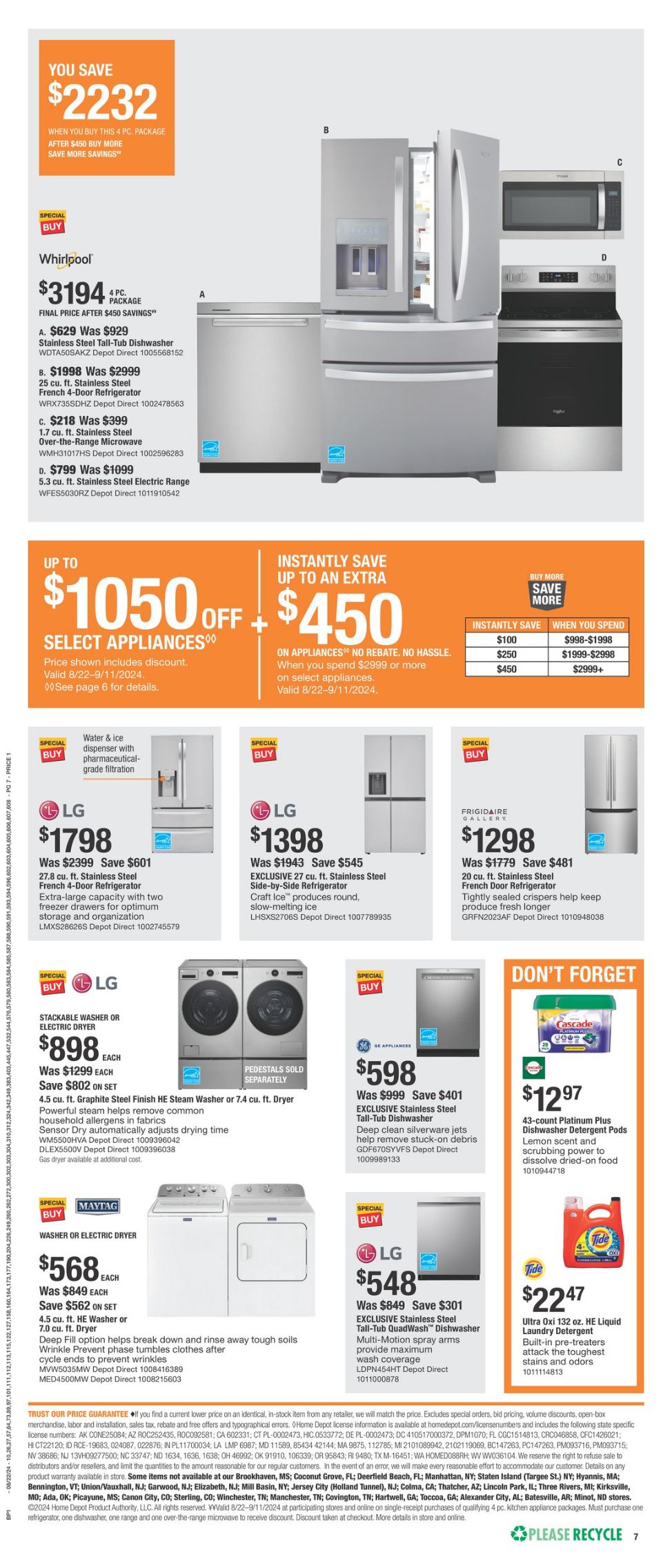 Weekly ad Home Depot 08/22/2024 - 09/04/2024