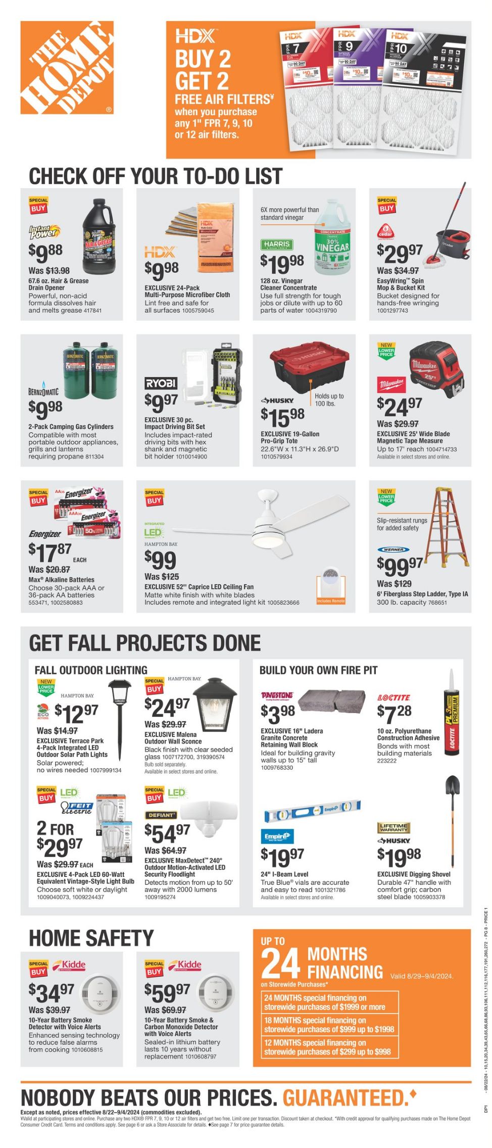 Weekly ad Home Depot 08/22/2024 - 09/04/2024