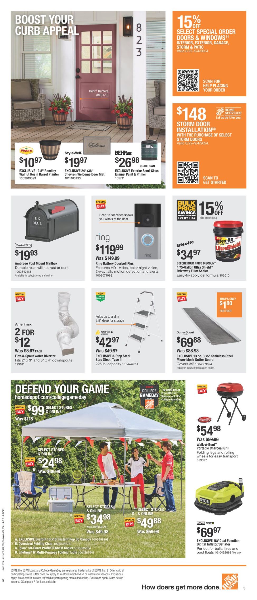 Weekly ad Home Depot 08/22/2024 - 09/04/2024