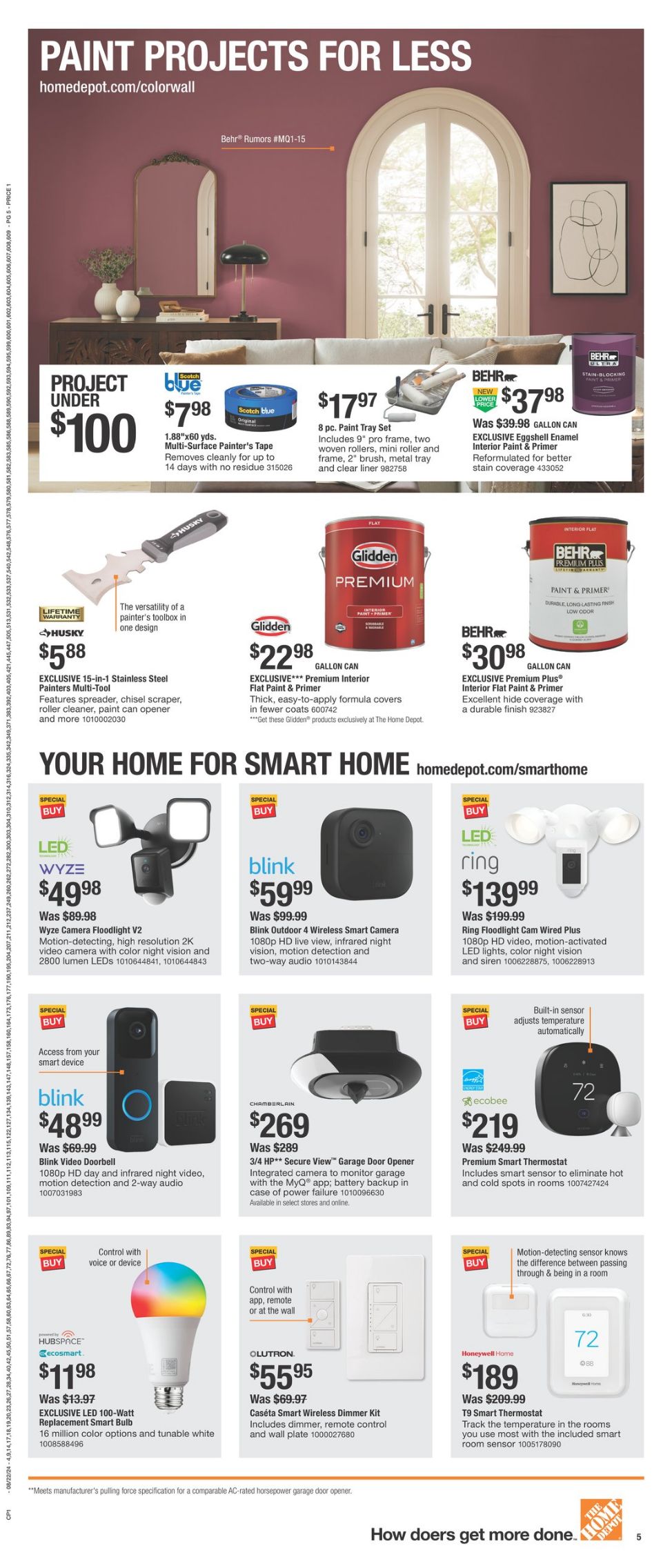 Weekly ad Home Depot 08/22/2024 - 09/04/2024